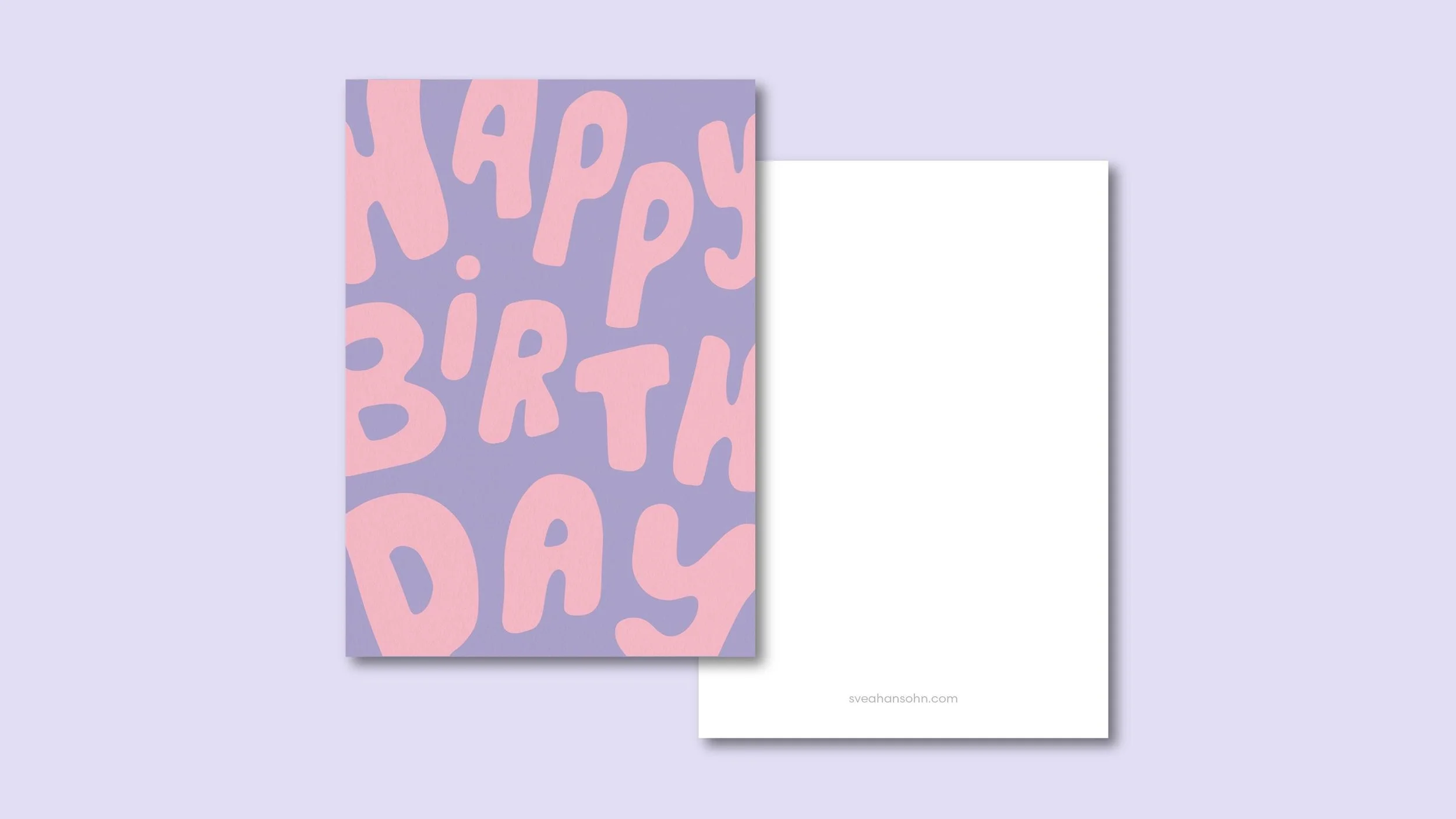 Geburtstagskarte Lettering Postkarte A6 – Ansicht 2