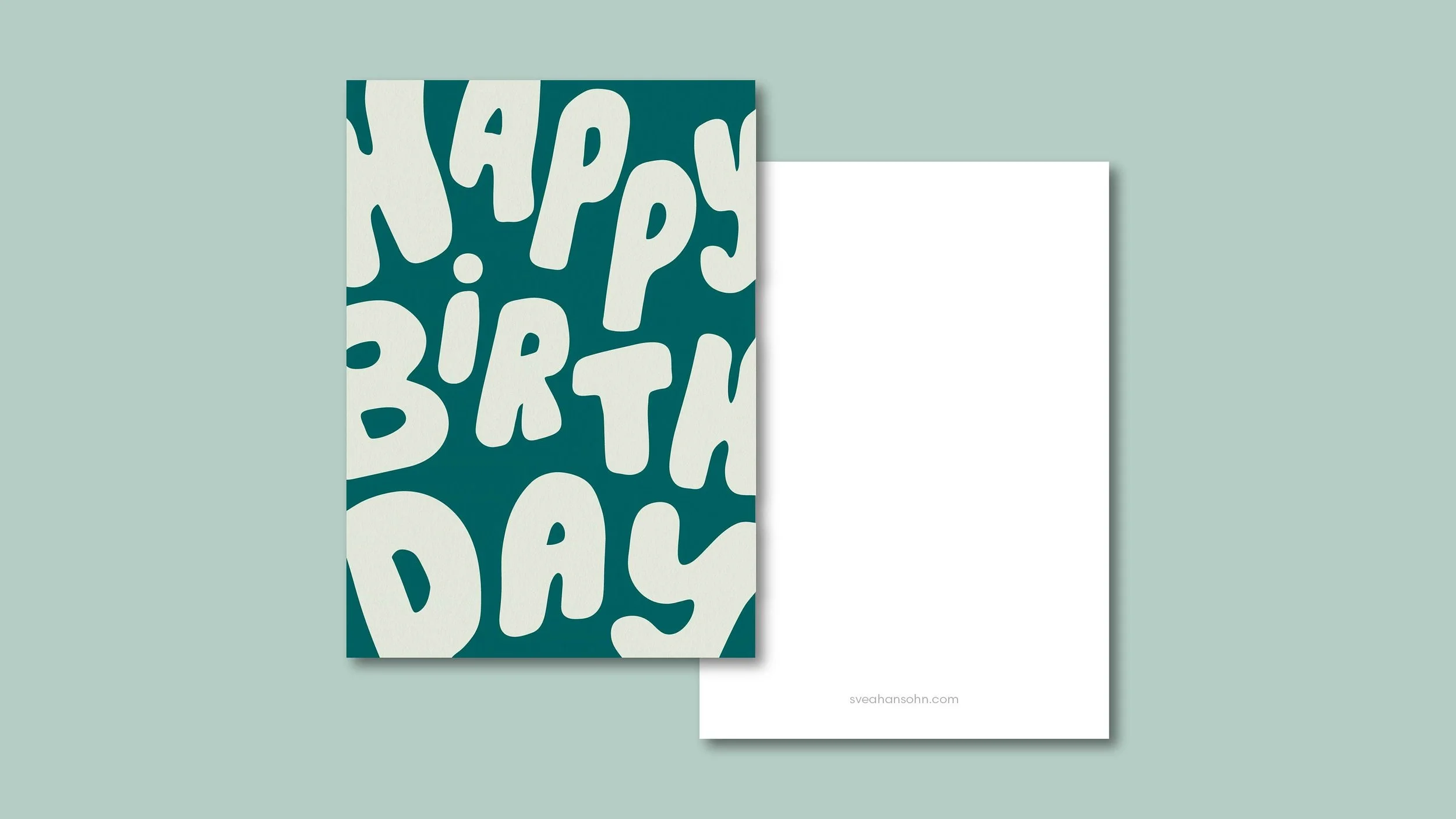 Geburtstagskarte Lettering Postkarte A6 – Ansicht 3