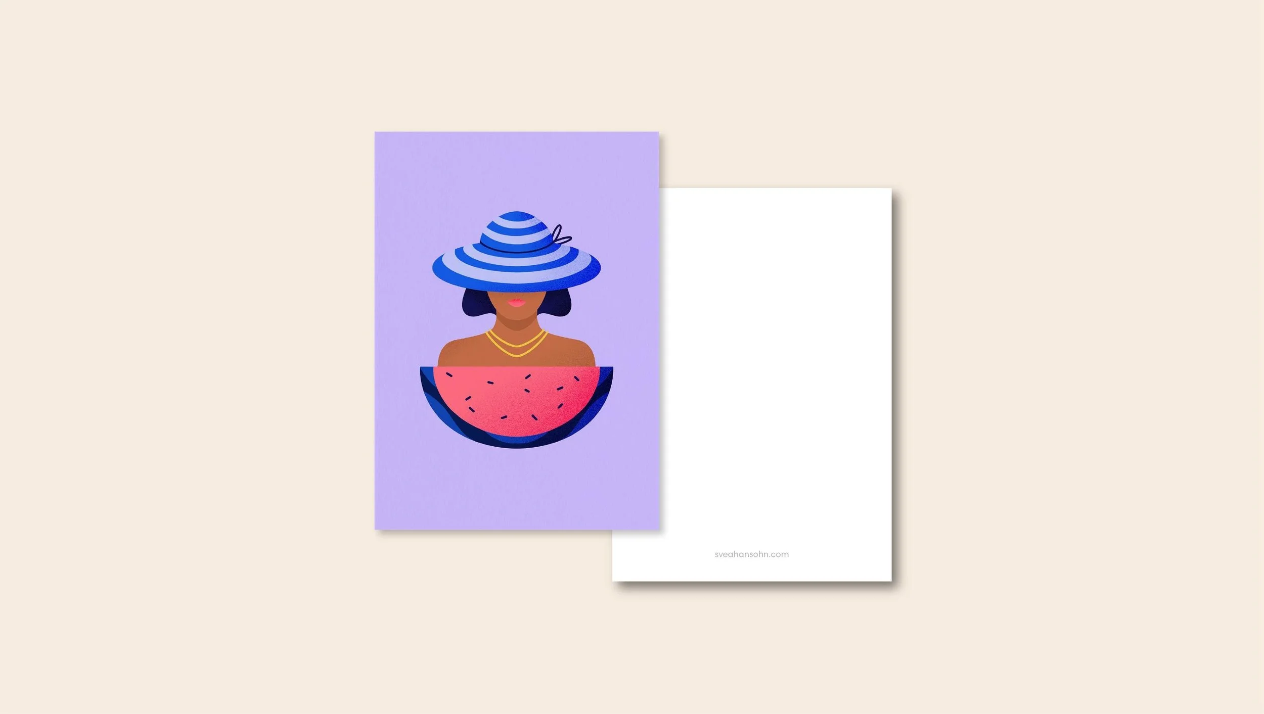 Watermelon Postkarte A6 – Ansicht 2