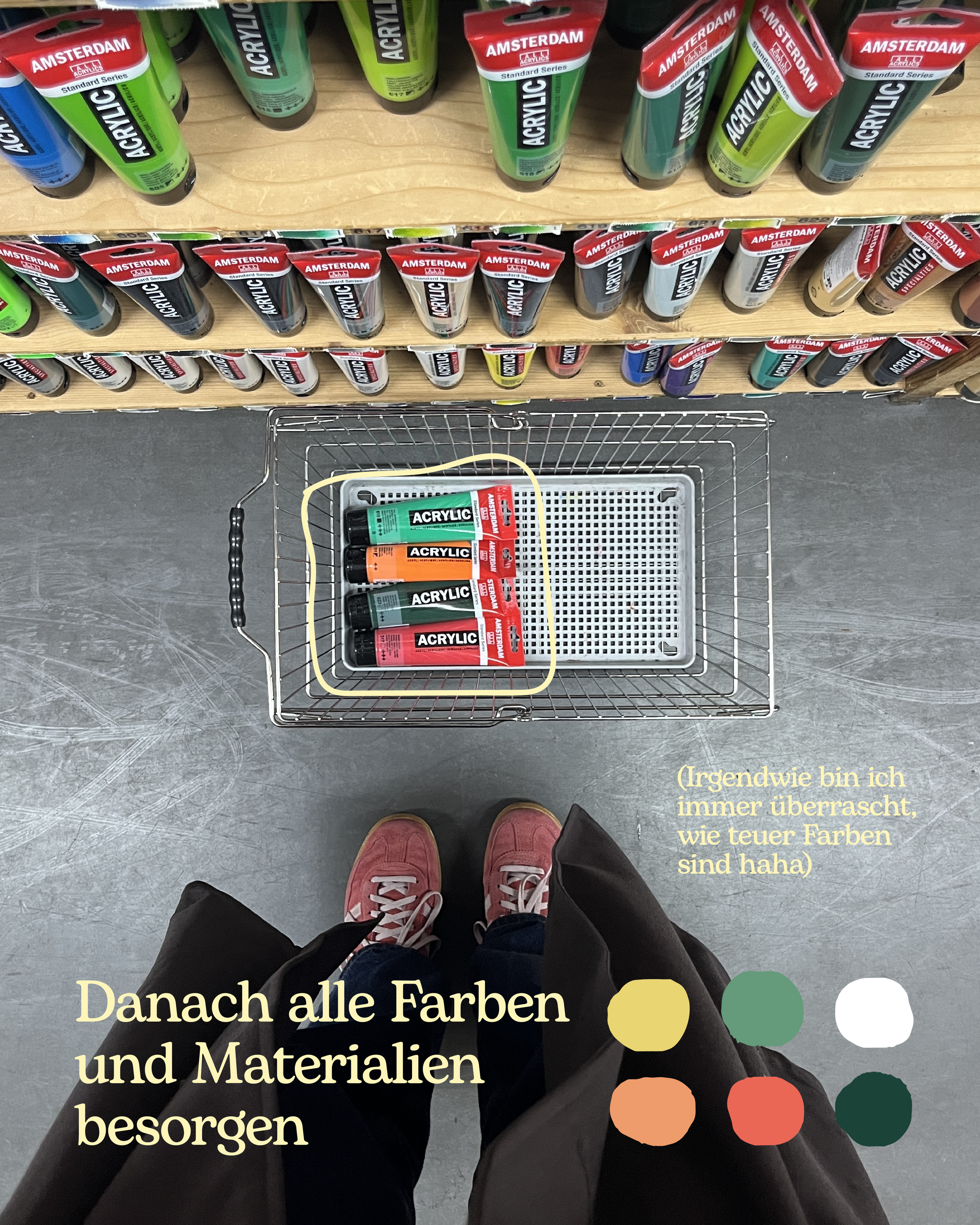 Farben und Materialien für die Fensterbemalung besorgen