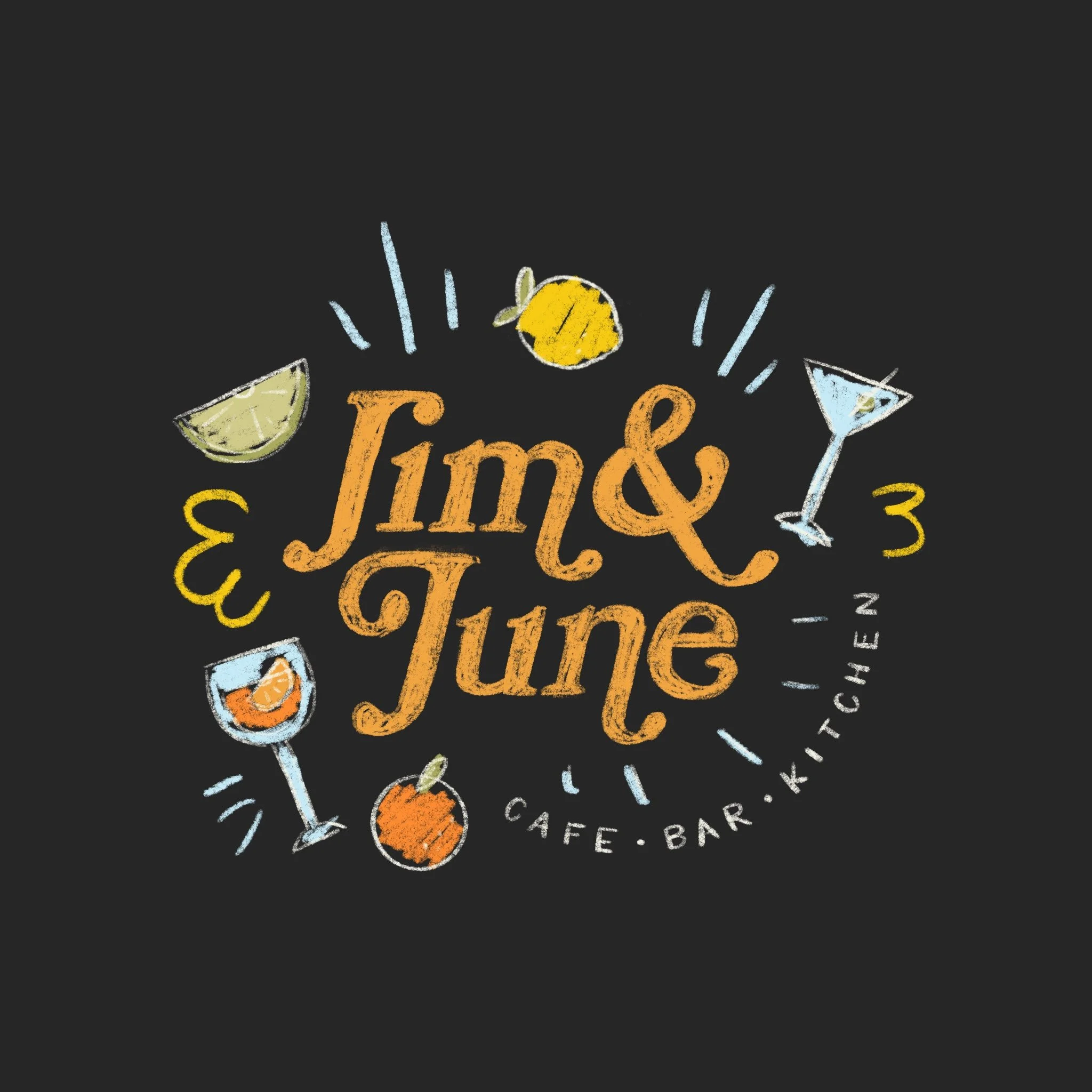 Jim & June – Chalk Mural