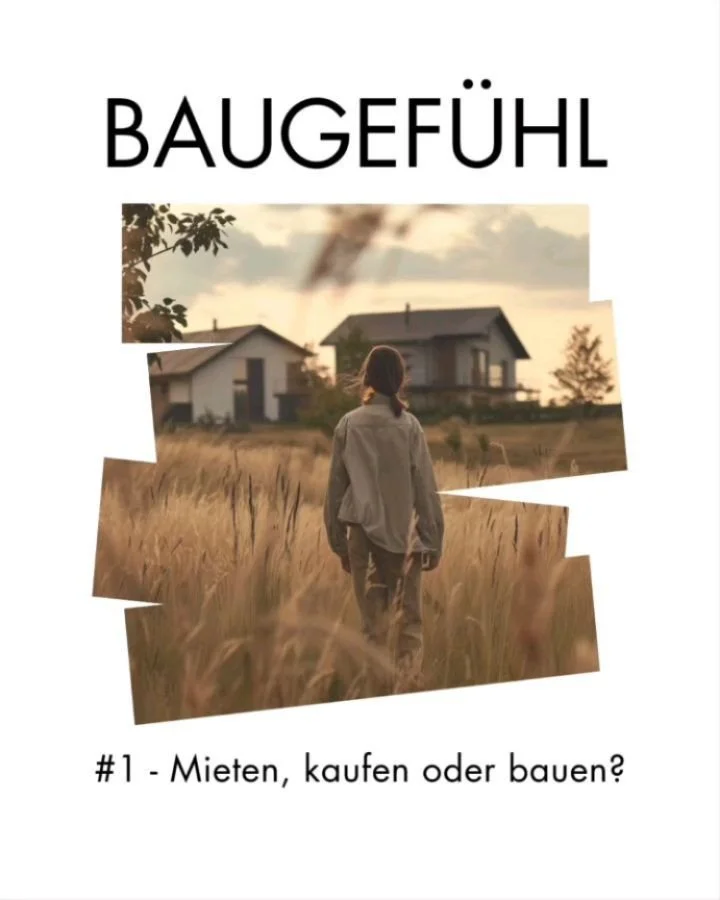 Mieten, kaufen oder bauen &ndash;
f&uuml;r viele ist das die erste gro&szlig;e Frage.
Und oft wird sie schnell beantwortet:
nach Zahlen, nach M&ouml;glichkeiten, nach dem, was gerade erreichbar scheint.

Aber Wohnen ist mehr als eine Entscheidung