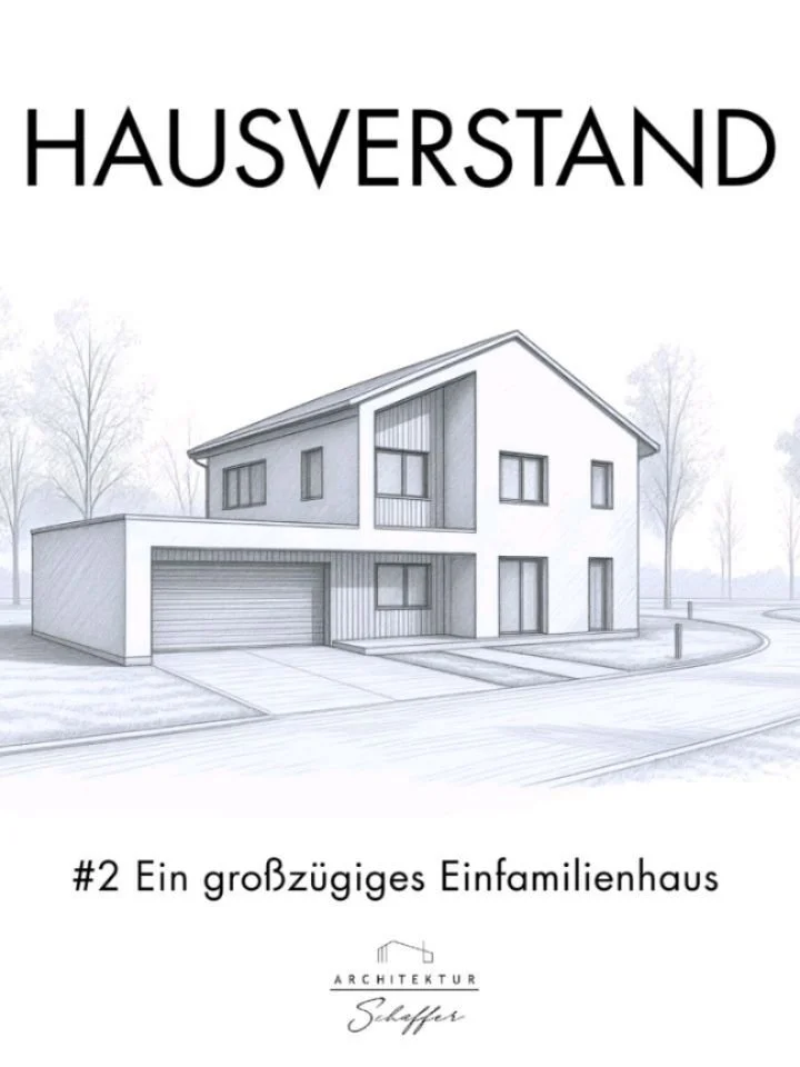 Ein Haus zu planen bedeutet nicht, m&ouml;glichst viel Fl&auml;che zu schaffen.
Sondern die richtigen Zusammenh&auml;nge.
In diesem Projekt war schnell klar:
Die Bauherren w&uuml;nschen sich offene, gro&szlig;z&uuml;gige R&auml;ume &ndash; gleichz