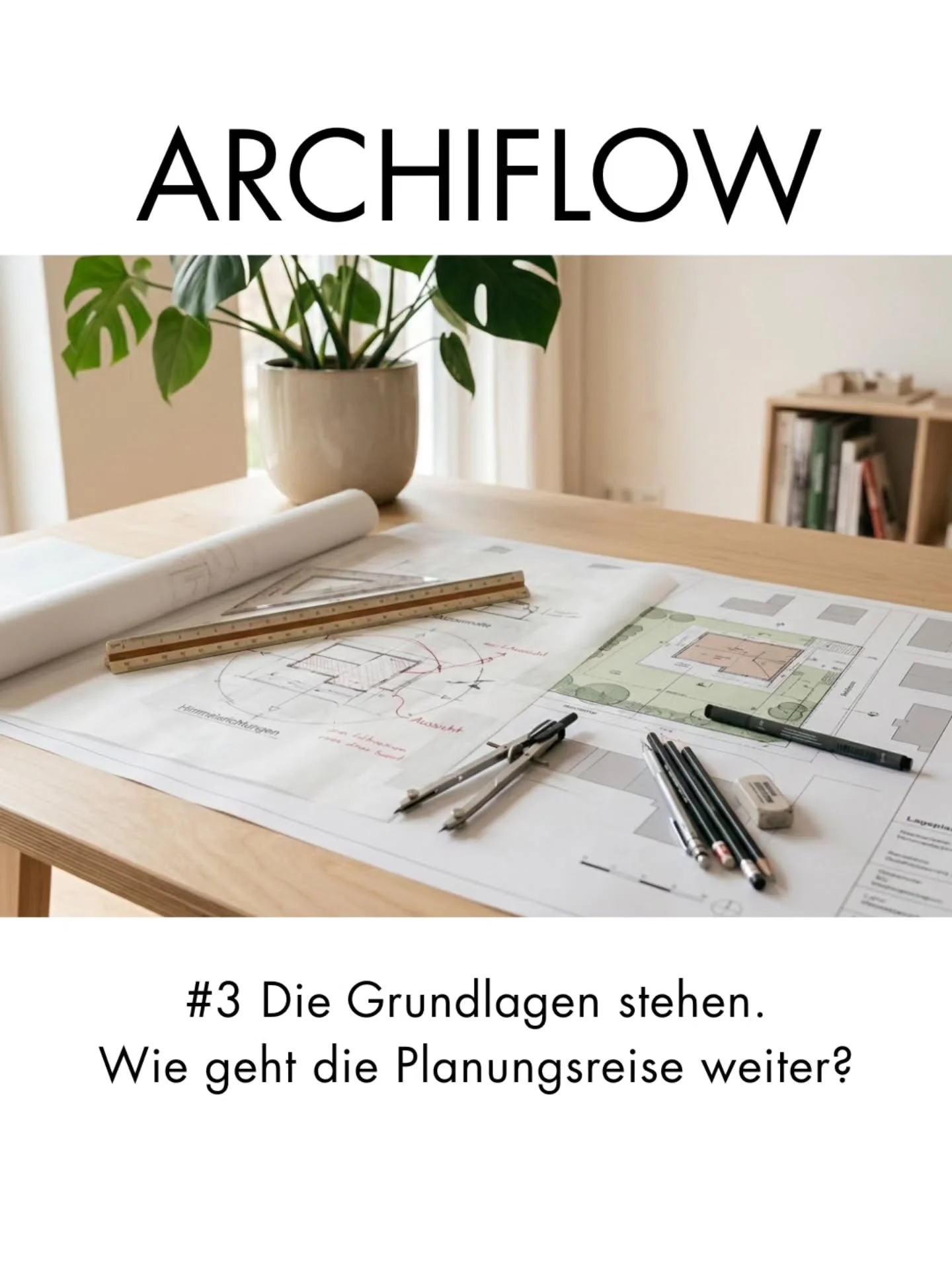 Architektur ist ein Prozess des &bdquo;Zusammenk&auml;mmens&ldquo;. 
Nachdem die Grundlagen gekl&auml;rt sind, beginnt die eigentliche Arbeit am Entwurf. Ein Haus 
entsteht nicht im luftleeren Raum &ndash; es antwortet auf sein Grundst&uuml;ck. Die