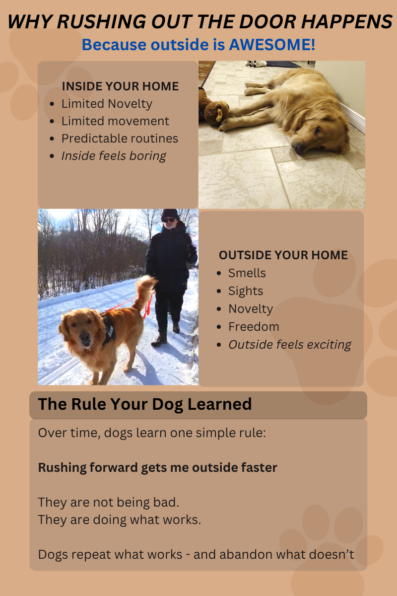 WHY RUSHING OUT THE DOOR HAPPENS