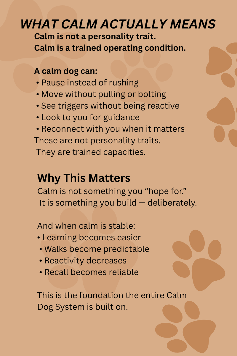 WHAT CALM ACTUALLY MEANS