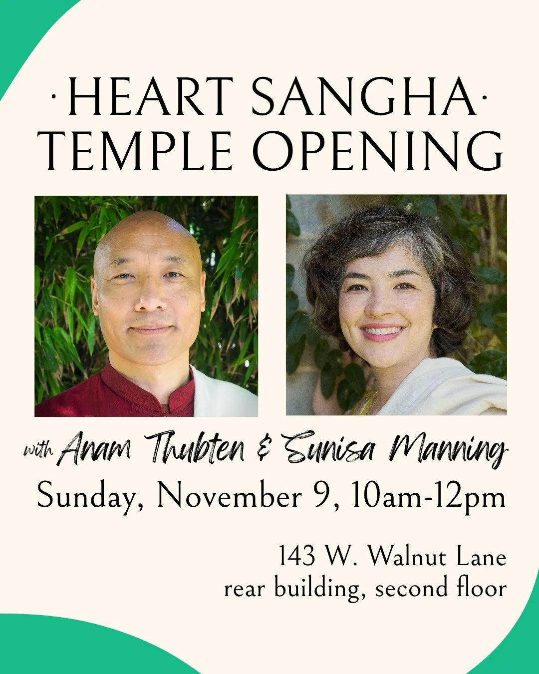 Countdown to our new temple opening 🙈
Please join us for a very special day: the unfolding of a dedicated space for the Dharma to flourish in Anam Thubten’s lineage.
Sunisa will offer a Dharma talk on Sangha and a temple blessing ceremony le