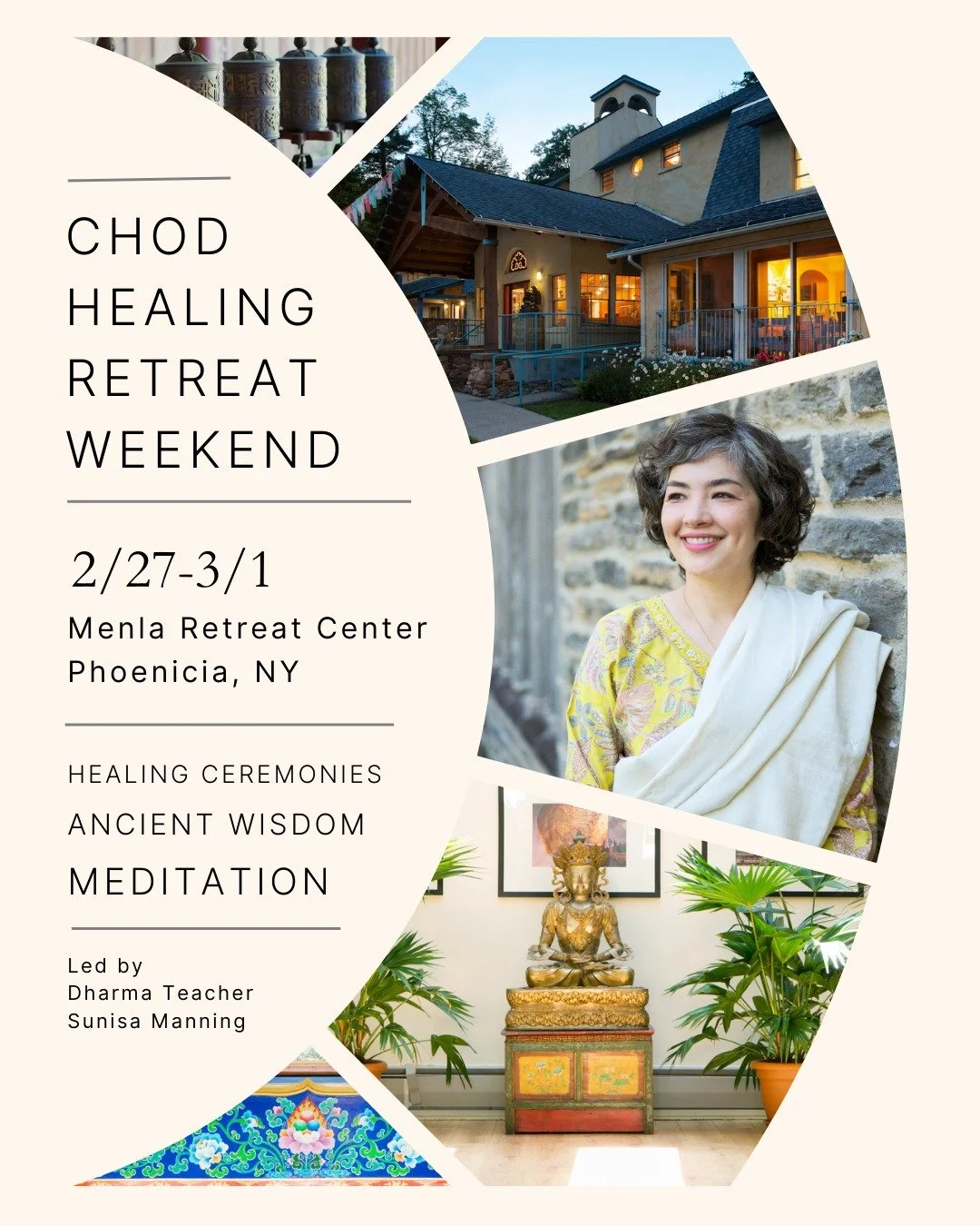 HS's second chod healing weekend retreat will focus on the dakini dance: the fierce feminine archetypes' ability to transmute poisons into enlightened qualities 🔥 🌠 

In this sacred container, we'll use ritual, meditation, and visualization to turn