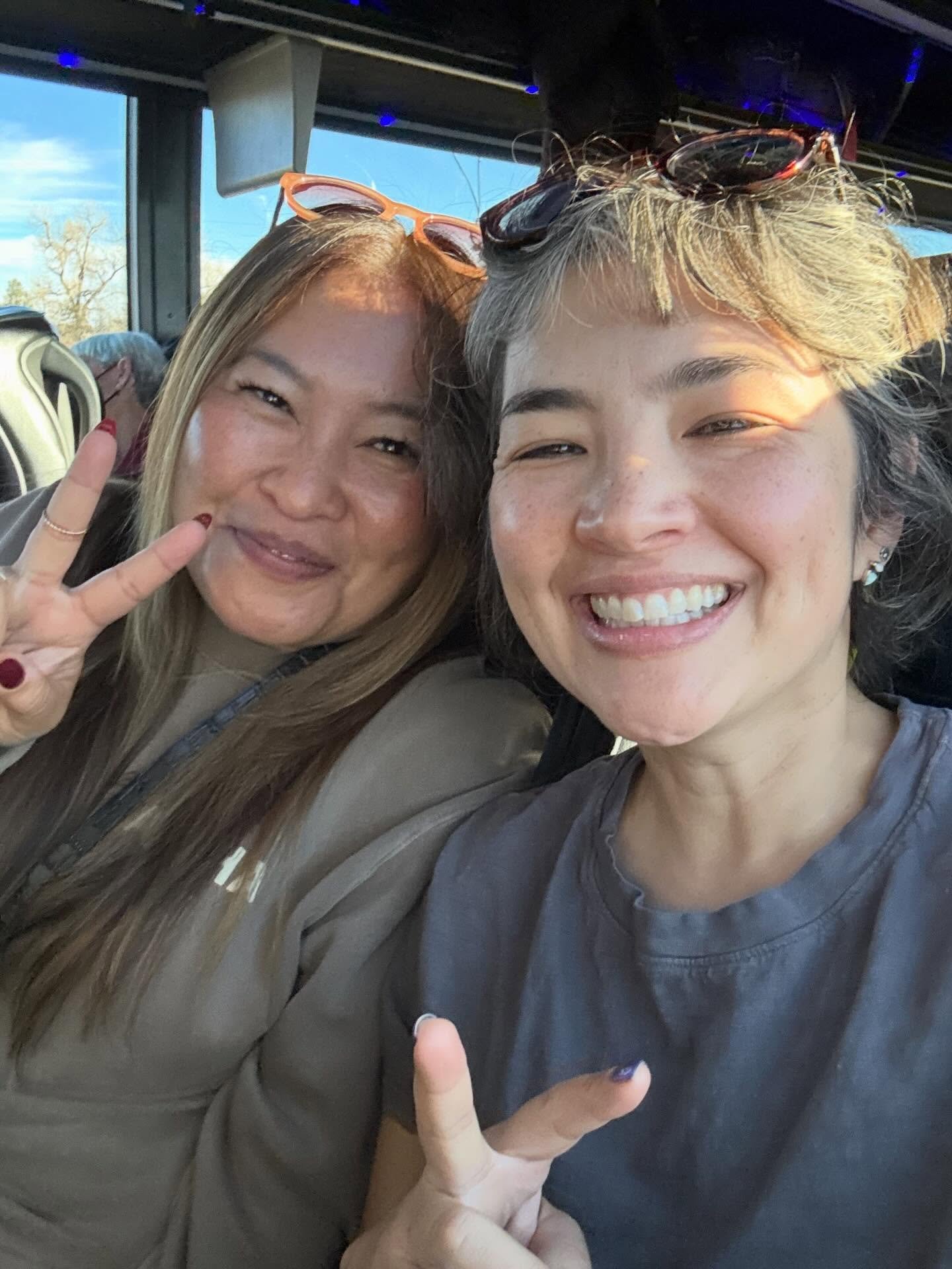 Sunisa here&mdash; so happy to reunite and rekindle with @tofuancheta ⚡️ dharma sisters go into Chod retreat!