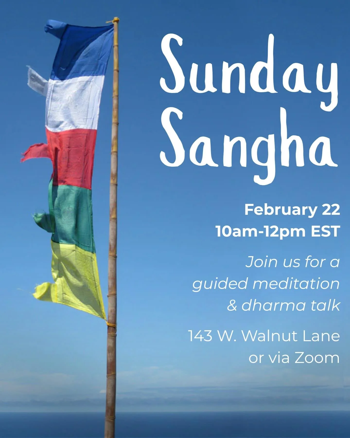 Join us for Sunday Sangha this February 22nd, 10-12pm at Padma Od Temple and via Zoom, led by our teacher, Sunisa Manning. Visit our website in bio for more information!

#womendharmateachers #heartsangha