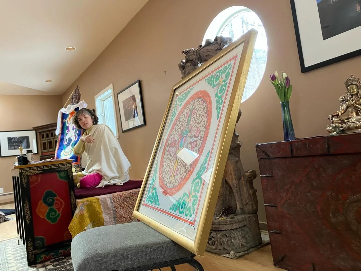 A few more photos from Heart Sangha&rsquo;s Chod Healing Retreat @menlaretreat in snowy upstate New York last weekend. Chod is an ancient Buddhist practice that creates a sacred container for deep healing and awakening, and with the leadership of our