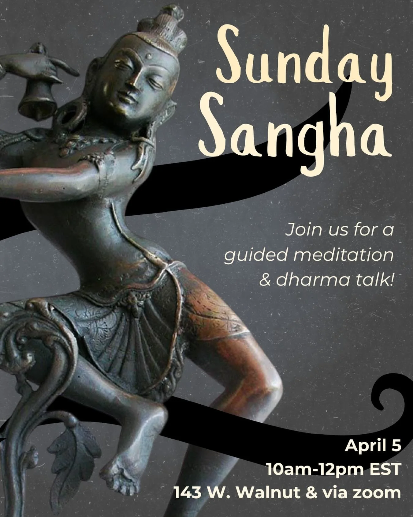 Join us this weekend for our next Sunday Sangha, April 5th,  at 10am, at our Padma Od Temple in the Germantown neighborhood of Philadelphia. Meditation! A dharma talk! Community! Let&rsquo;s go!
