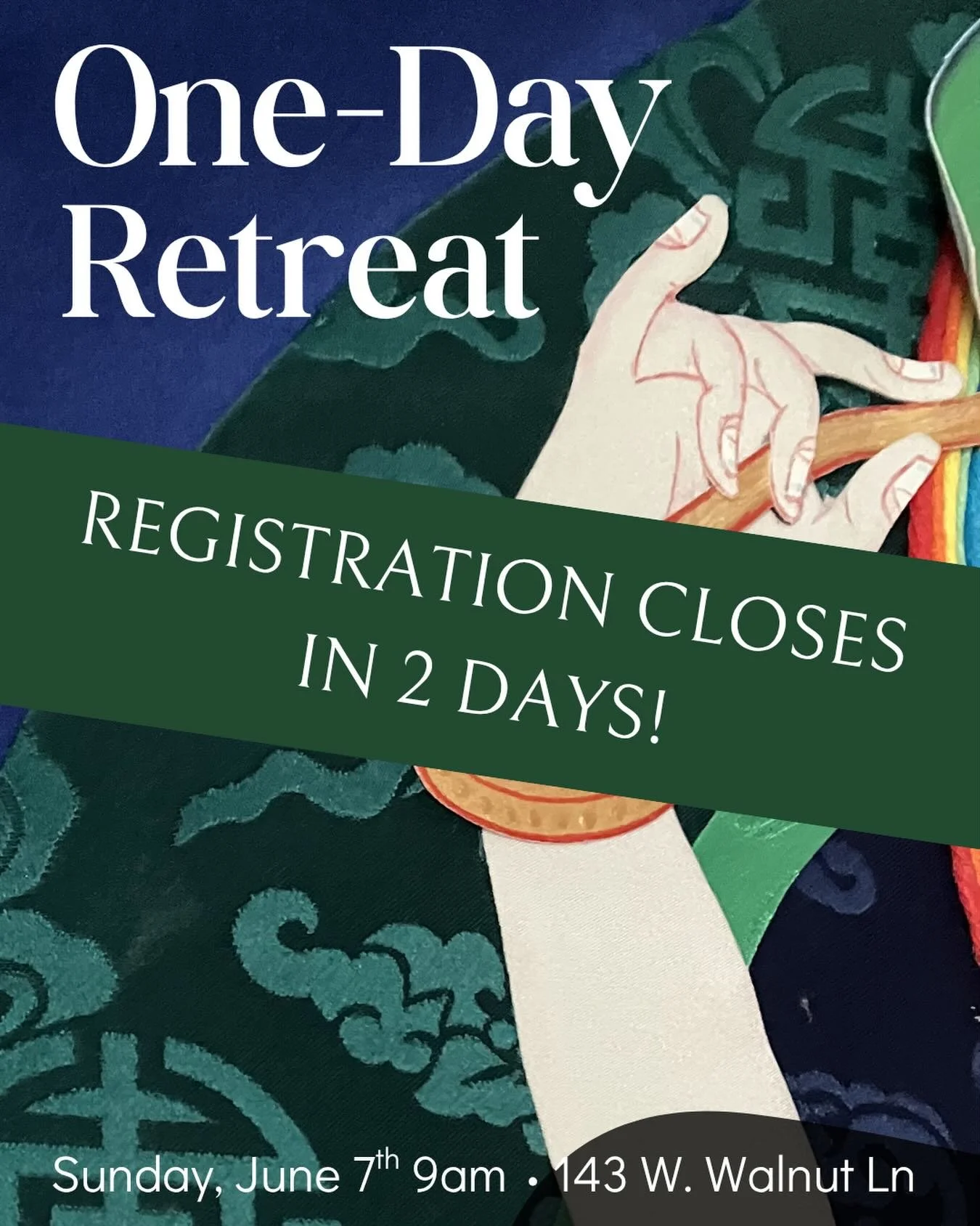 Join us this Sunday, June 7, for a one-day retreat at our Padma Od Temple in the Germantown neighborhood of Philly and over zoom.

Registration closes in 2 days!

When Machig Labdron was young and already known as a brilliant master reciter of the Pr