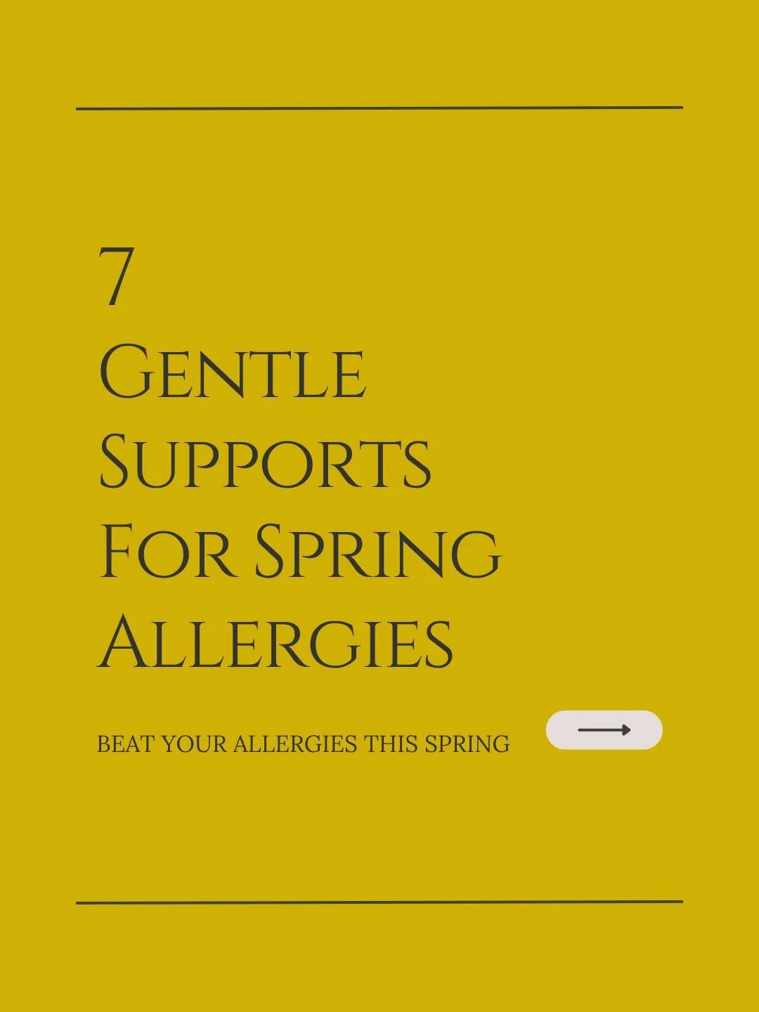 Spring allergies can look like sneezing and itchy eyes&hellip; and they can also show up as brain fog, fatigue, and feeling inflamed.

Here are 7 gentle supports to experiment with this week:

1. Saline rinse (tiny, consistent)

2. Steamy shower + eu