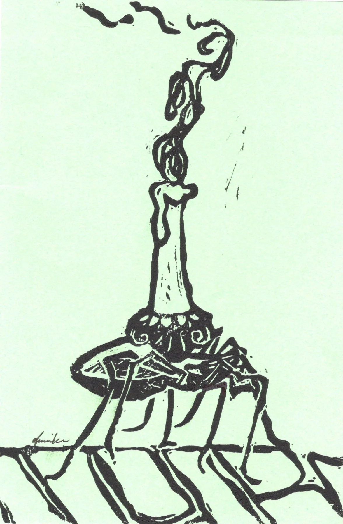 Candle Bearer Print w/ Signature added in Pen 2025