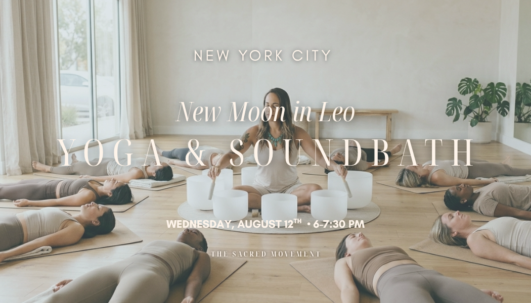 New Moon in Aries Yoga NYC | Vinyasa, Sound bath &amp; Journaling Ritual (Registration C losed)