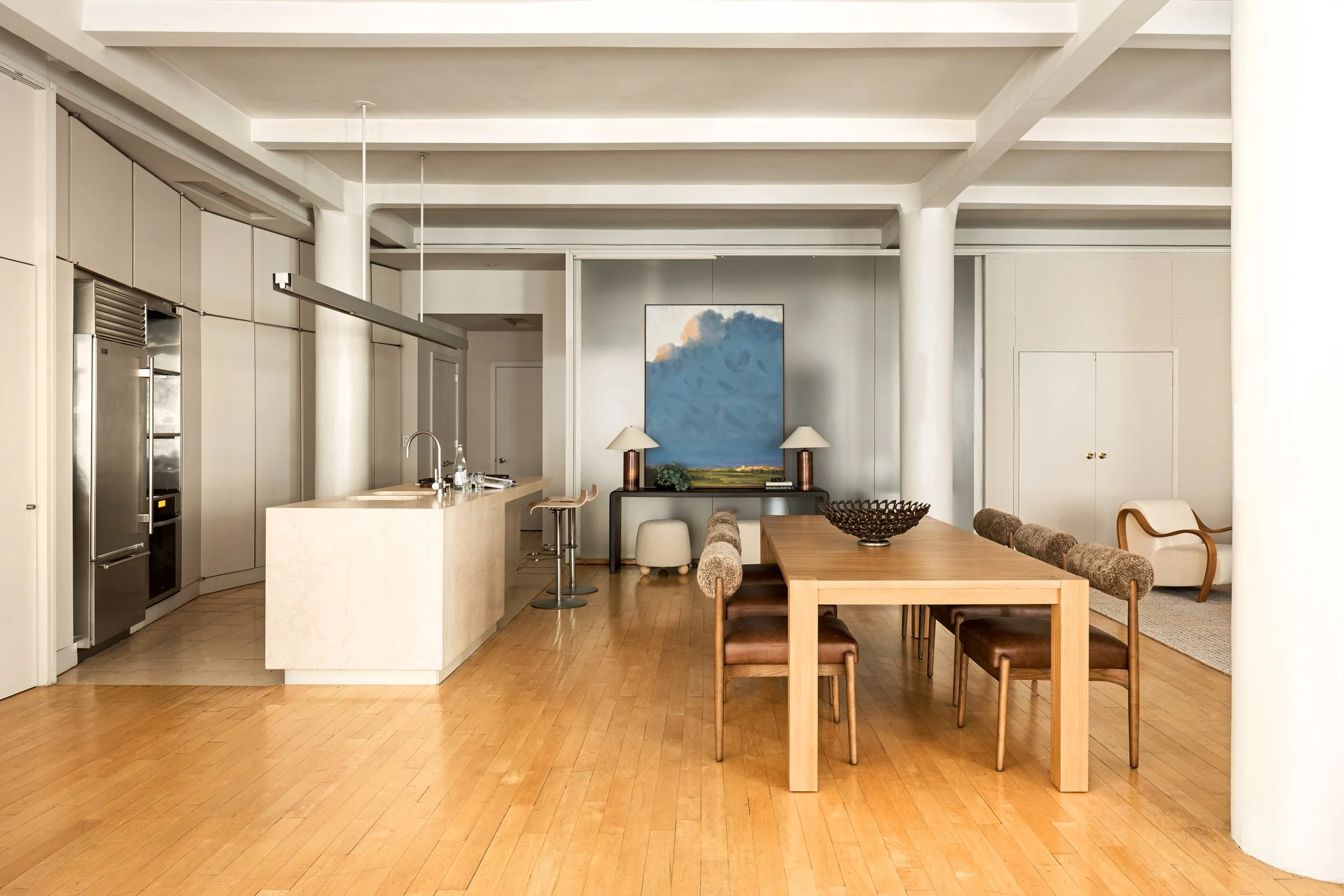 15 West 24th St, Flatiron, New York, Projects, Loudon, Staging, Styling, Interior Design, Real Estate, Luxury, Home, Dining Room, Kitchen, Fine Art