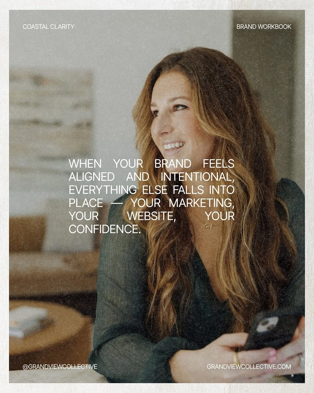 A brand that feels aligned changes everything. The way you show up, the clients you attract, and the confidence you carry into your business.

The Coastal Clarity Workbook is designed to help you get there &mdash; through the same strategy questions 