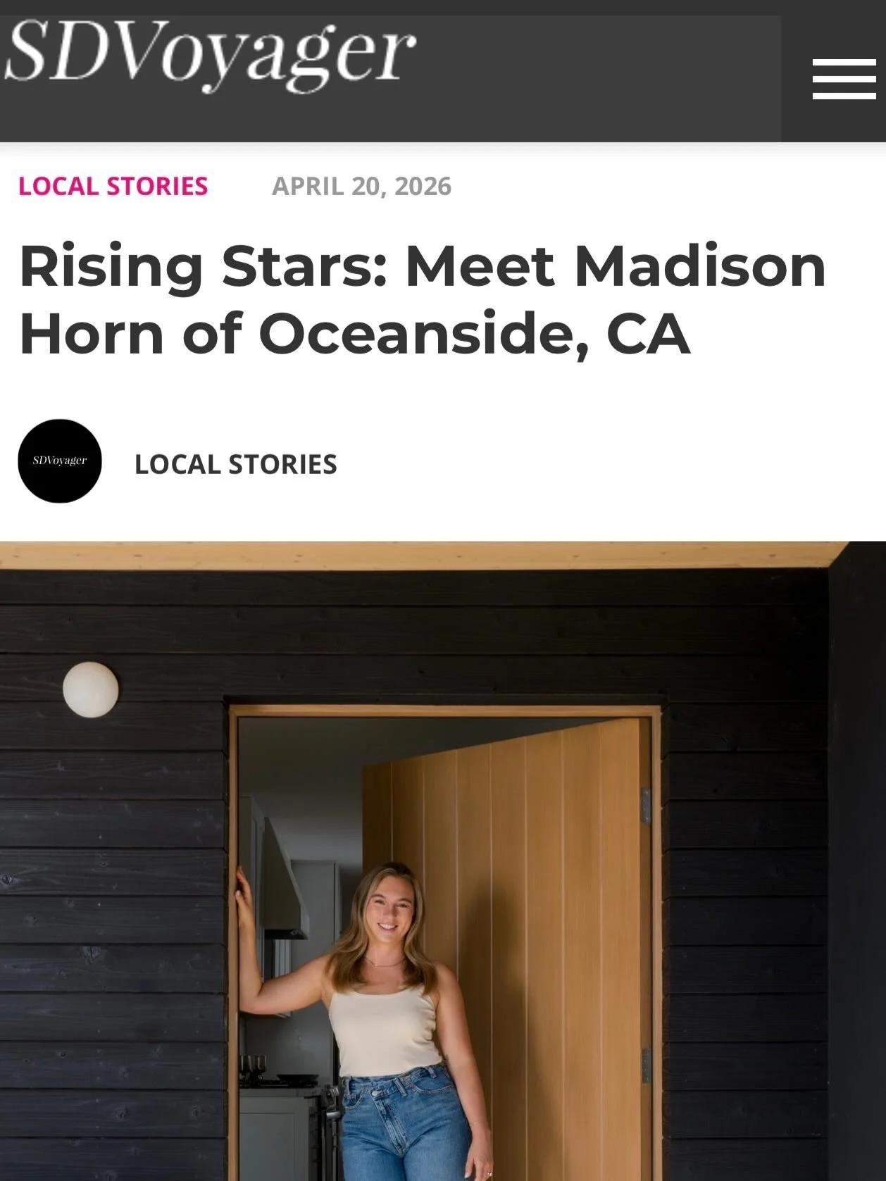 Well this is fun!! 🤩 Thank you to @sdvoyagermag for the article on California Revival Studio this week! 

Article link in &ldquo;Press&rdquo; story highlight! 

____________

#sdvoyager #sdvoyagermagazine #sandiegointeriordesign #sandiegointeriordes