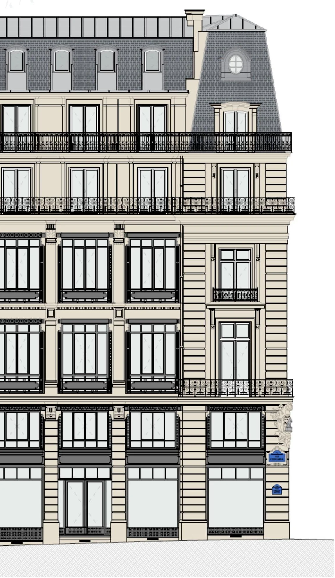 Réhabilitation d’un immeuble tertiaire en hôtel 5*, Paris 1er