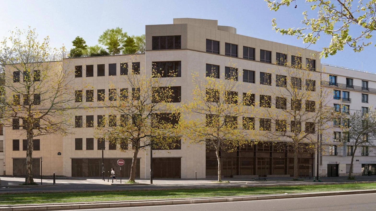 Réhabilitation d’immeubles de bureaux en hôtel 3*, Paris 18ème