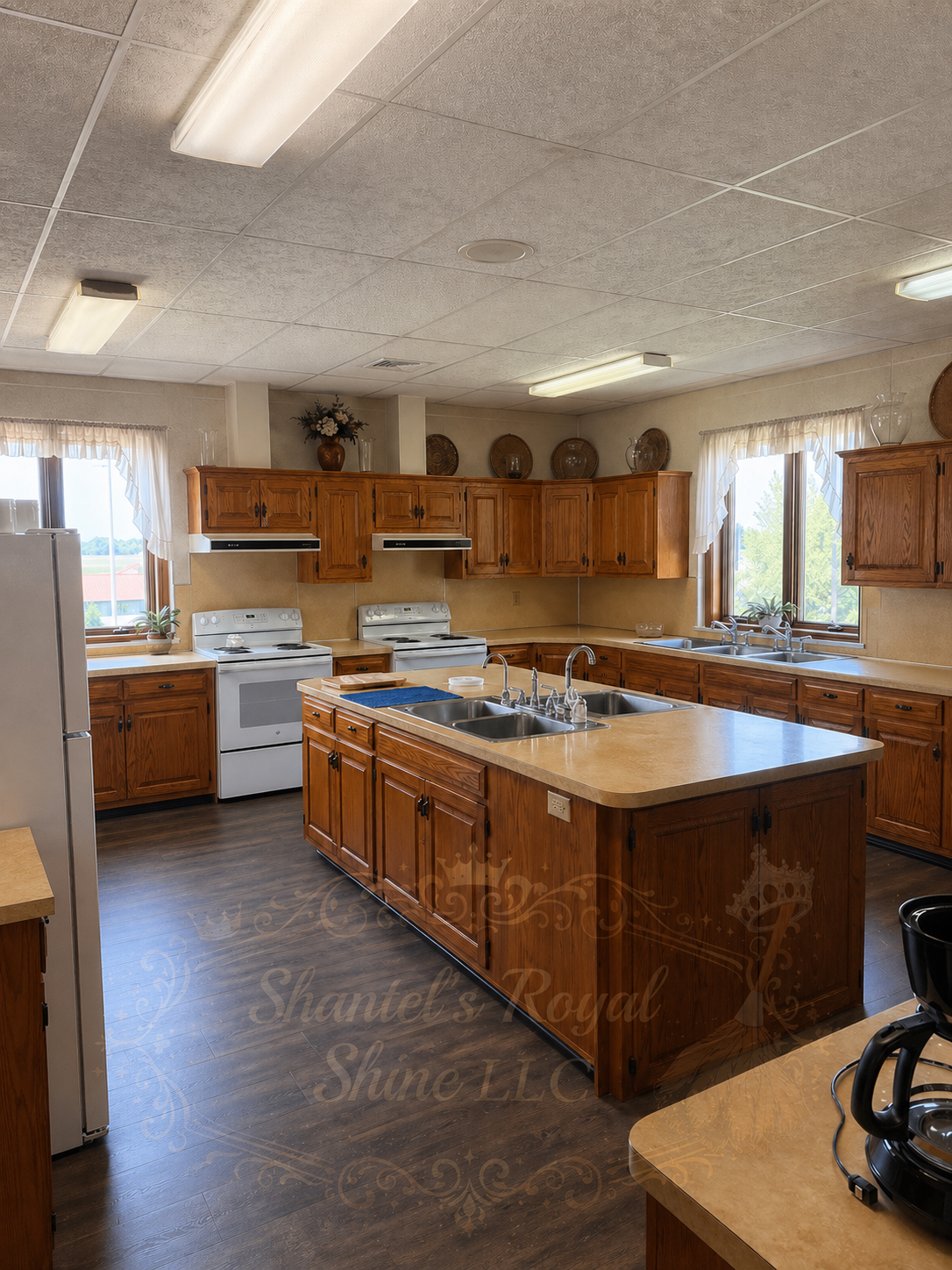 Commercial Kitchen in Wayne County Ohio cleaned by Shantel's Royal Shine