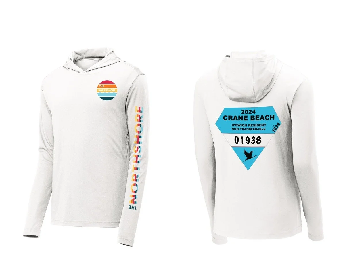Crane's Beach Sticker Sun Hoodie - UPF 50 (Unisex)