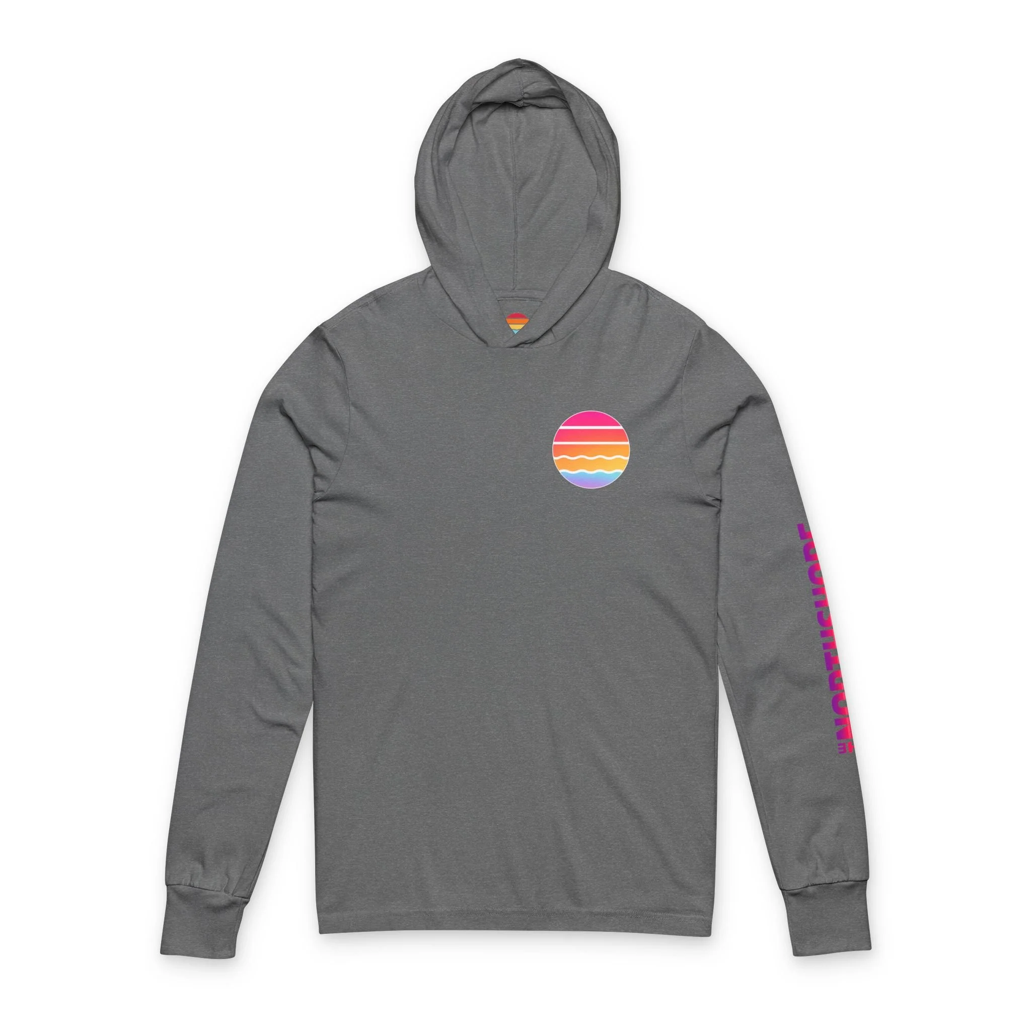 Sunset Tides Hooded Long Sleeve Tee