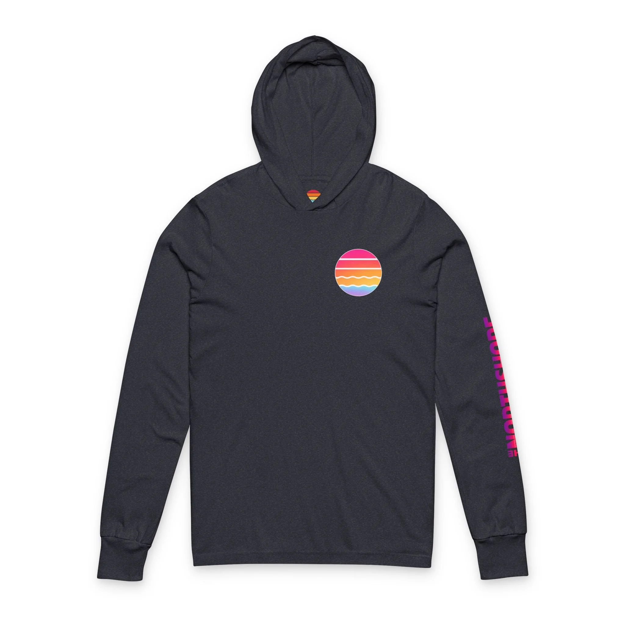 Sunset Tides Hooded Long Sleeve Tee