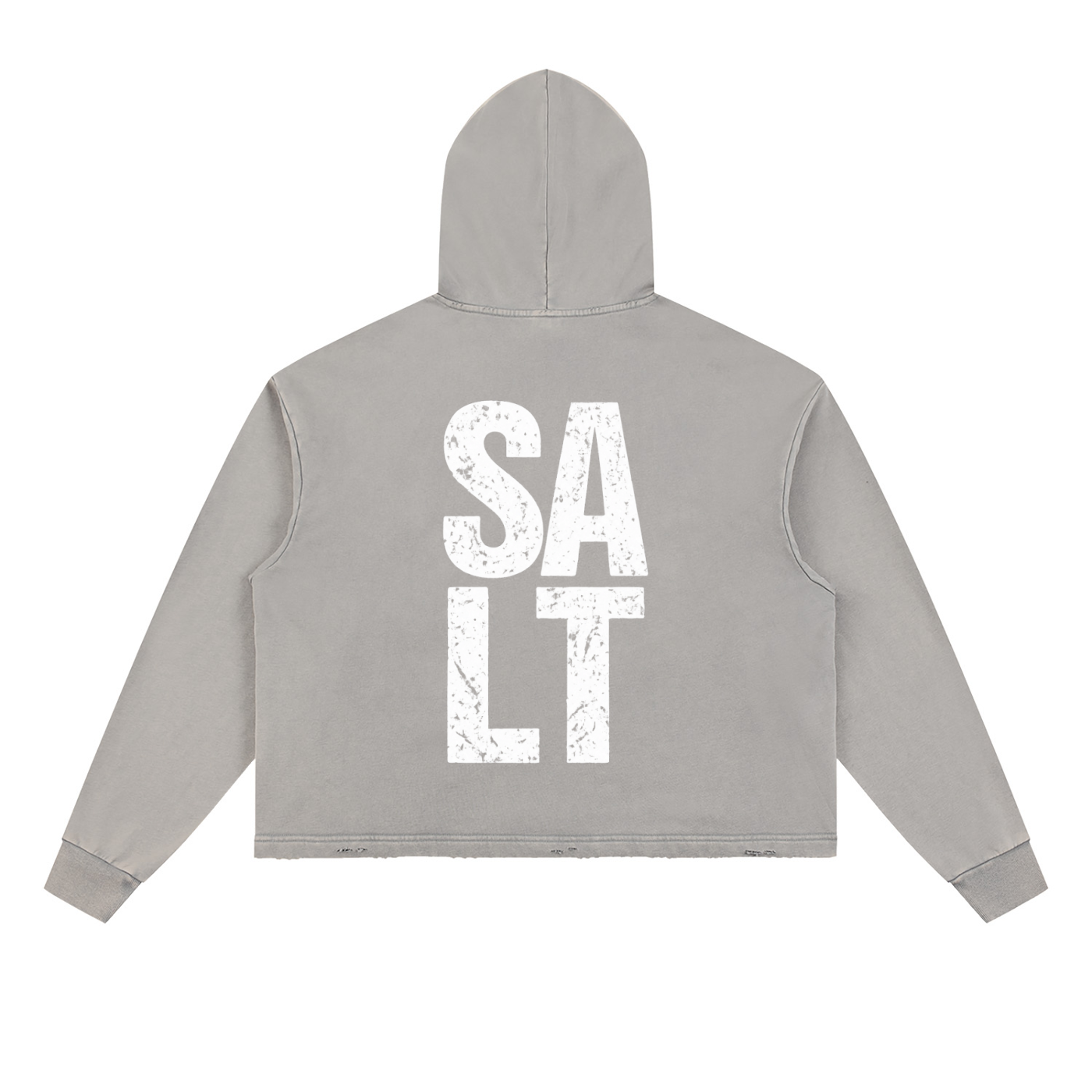 SALT Vintage Washed Frayed-Hem Hoodie