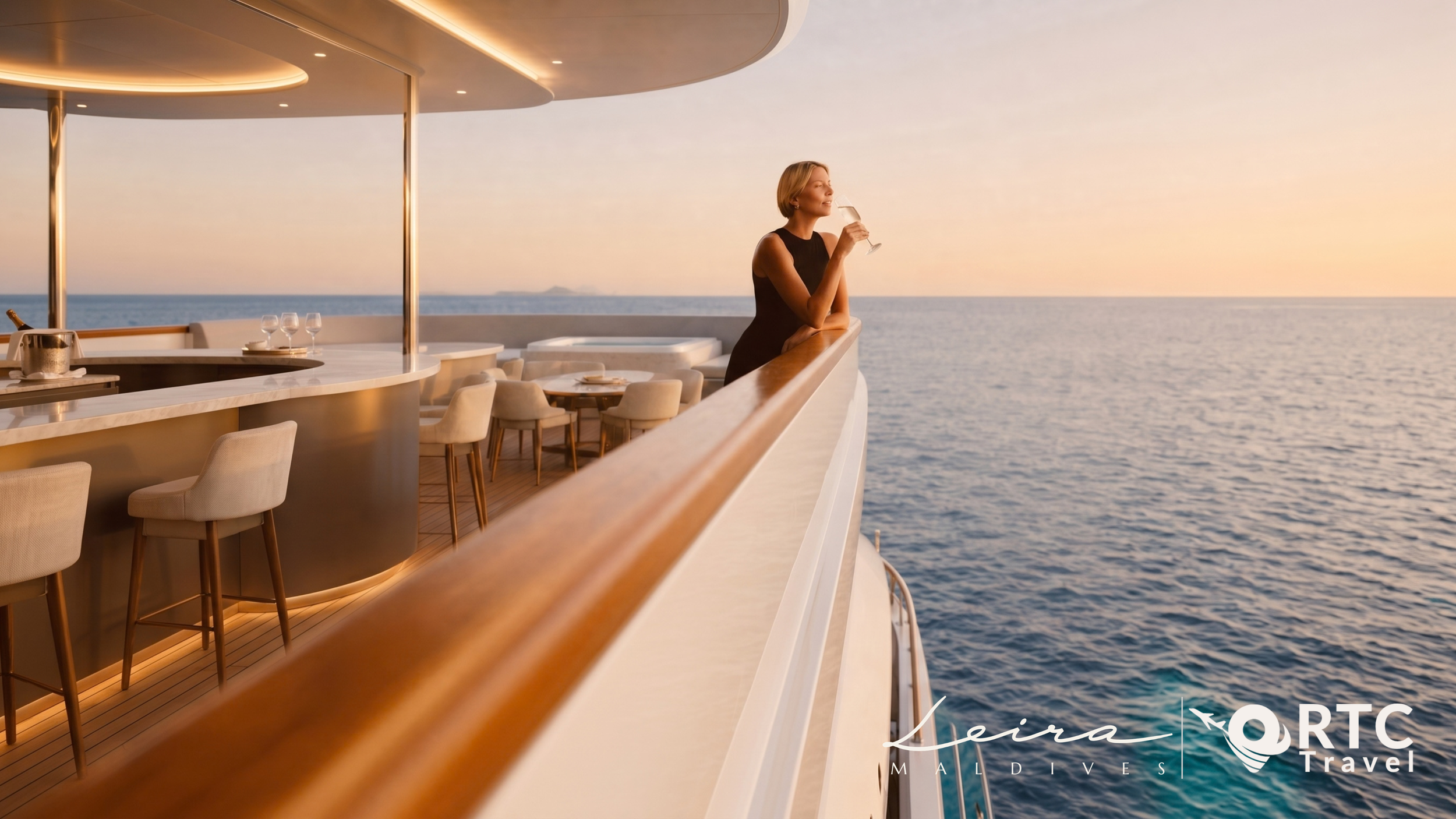 LEIRA MALDIVES - SUNET ON THE DECK