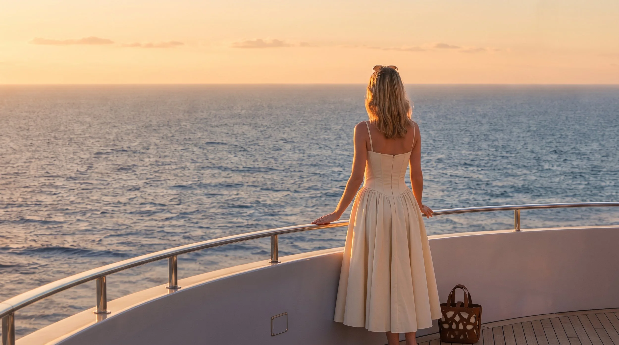 Leira Maldives - Sunset by the rail