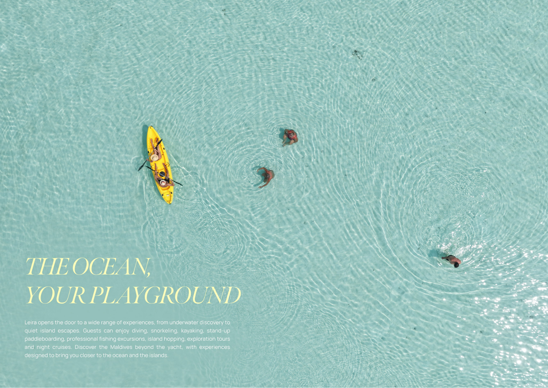 Watersports and discovery with Leira Maldives