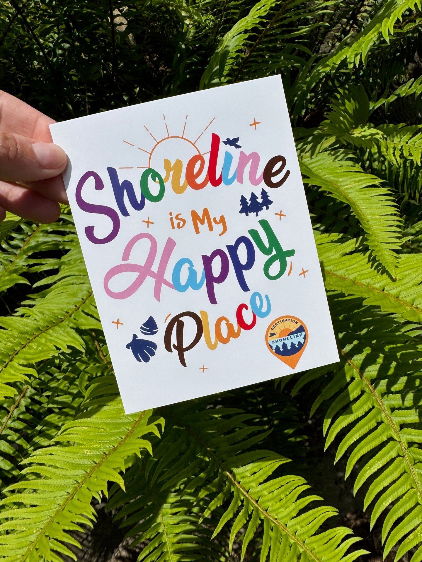 Stop by the Info Booth @shoreline.farmers.market this Saturday from 10 AM - 2 PM to pickup your #ShorelineIsMyHappyPlace postcard! Next month we'll release a new color to checkout. Don't miss this chance to grab the Pride Rainbow version! 

#Destinat