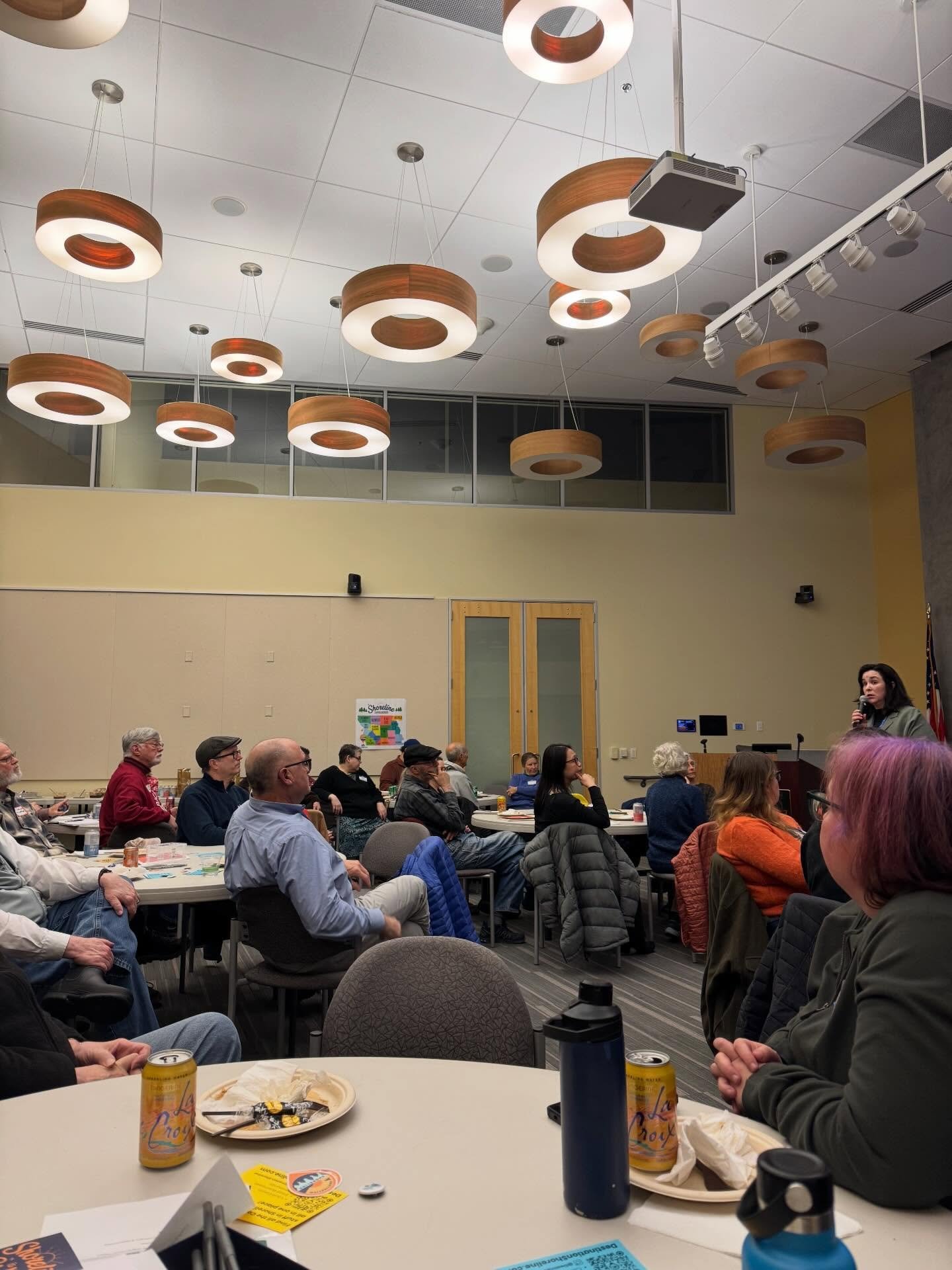 Last week the @shorelinewagov hosted the first in a while gathering of the 14 Shoreline neighborhoods. Destination Shoreline was there to share the new neighborhood profiles and illustrated map of Shoreline created for our 2026 Shoreline Is My Neighb