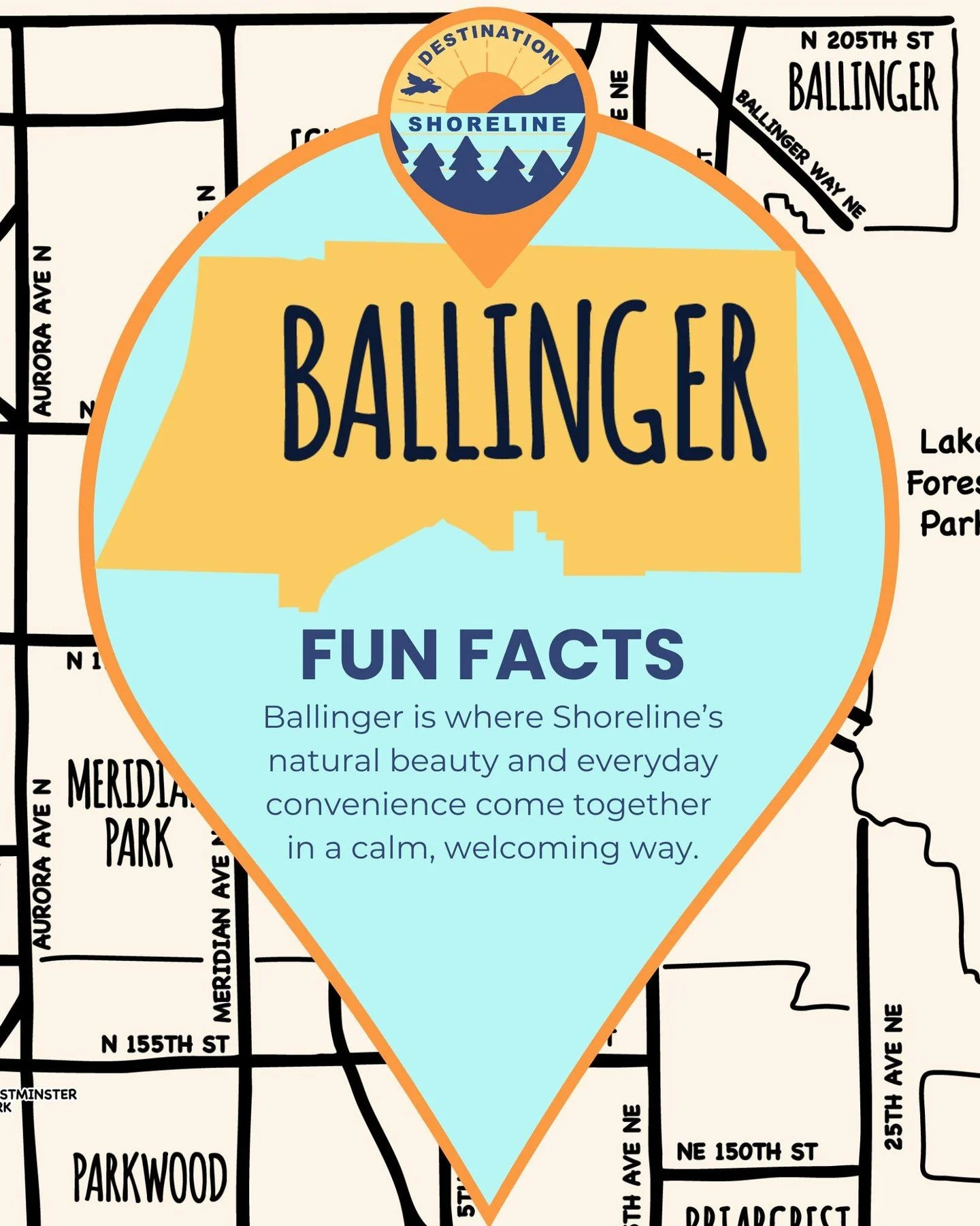 Let's get to know the Ballinger Neighborhood with some Fun Facts:

🌊 Nearby lake life: Lake Ballinger isn&rsquo;t located within the Ballinger neighborhood or the city of Shoreline (Lake Ballinger is location in the city of Mountlake Terrace (MLT) r