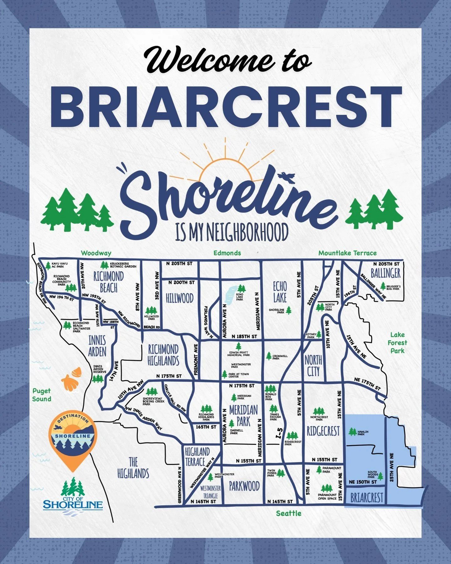 Shoreline Is My Neighborhood - Where is the Briarcrest Neighborhood?
Briarcrest sits in Shoreline&rsquo;s southeast corner and has a calm, tucked-away feel that residents truly cherish. With winding residential streets, established homes, and pockets