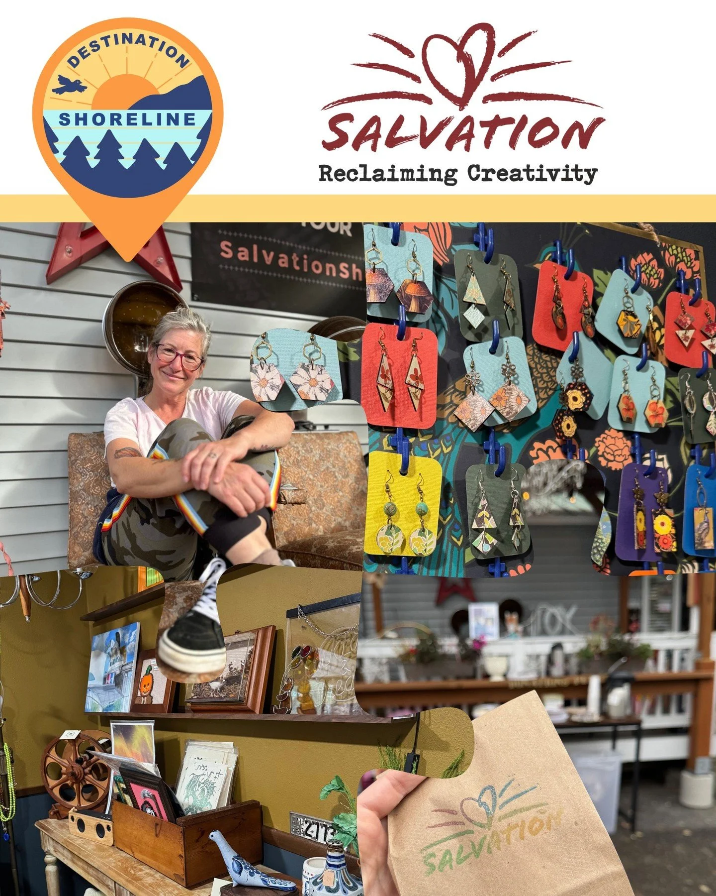 🌟Salvation: Reclaiming Creativity in Shoreline @salvationartscollective

Step into Salvation and discover a shop where art, community, and connection come to life. More than just a boutique, Salvation is a vibrant Artists and Makers Collective desig