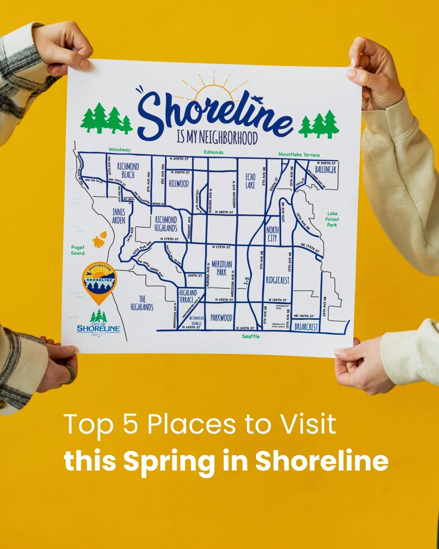 🌷 Top 5 Places to Visit this Spring in Shoreline 🌿

Spring has officially arrived in Shoreline and there&rsquo;s no better time to get outside, explore, and fall in love with where you live all over again. From saltwater sunsets to forested trails 