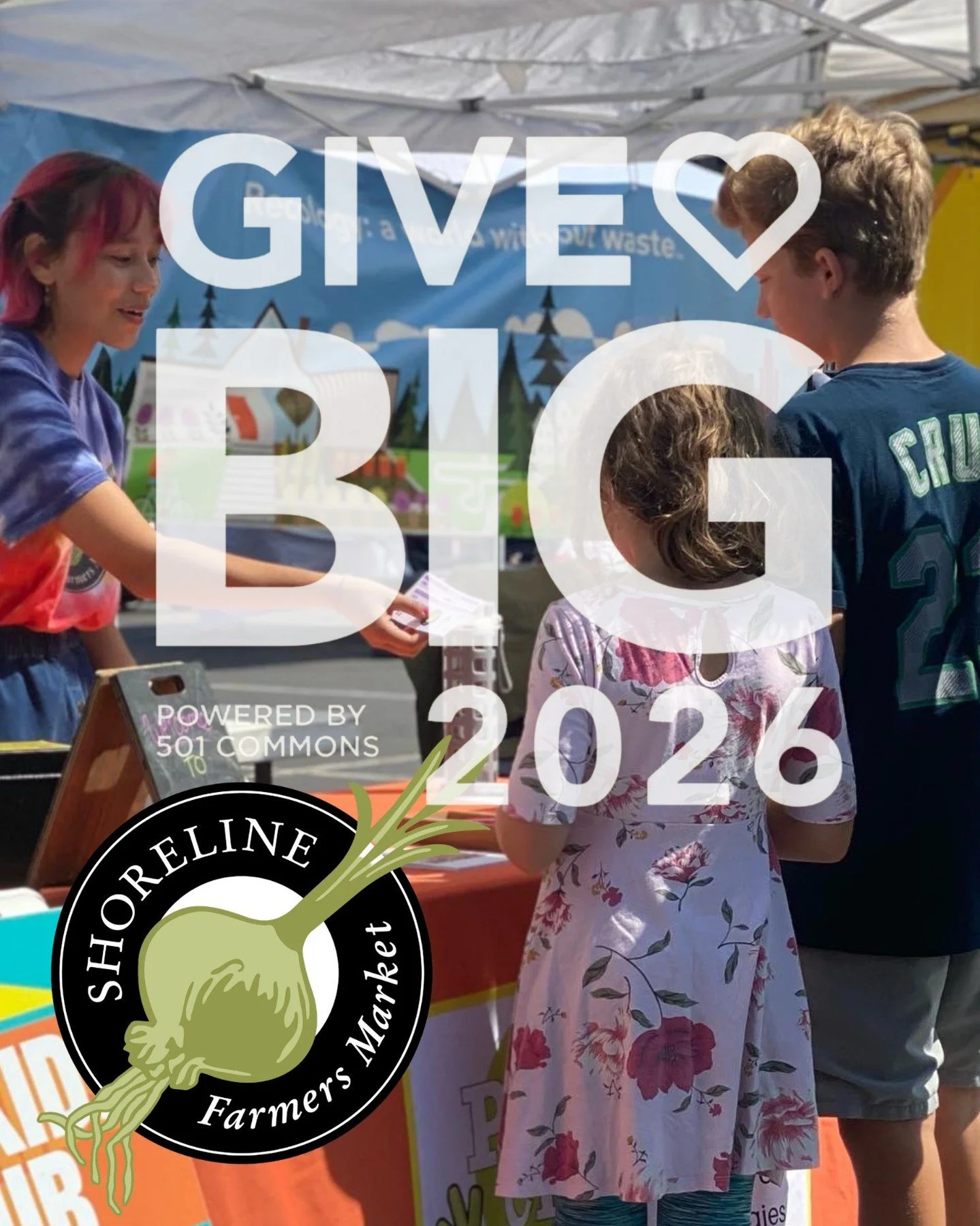 💙 Give Big, Shoreline! 💙
This is your chance to support the organizations that make our community stronger, more connected, and full of ❤️. During the GiveBIG 2026 Campaign, every donation, big or small, helps fuel the people and programs that show