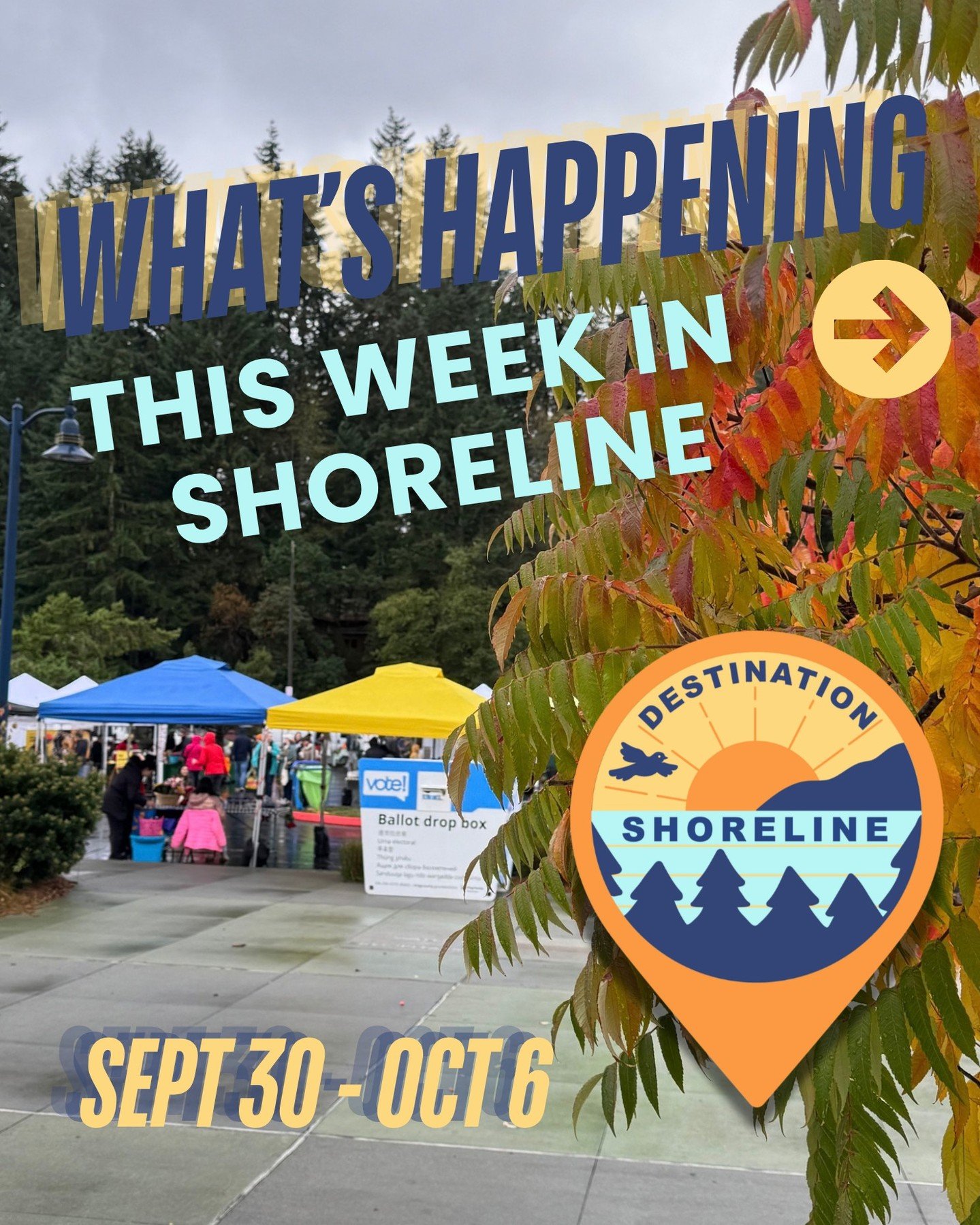What&rsquo;s Happening This Week in Shoreline | September 30 - October 6 🌟 

There&rsquo;s a LOT happening around Shoreline this week, especially on Saturday! Celebrate the grand opening of Ching Community Garden, check out the Shoreline Music Summi