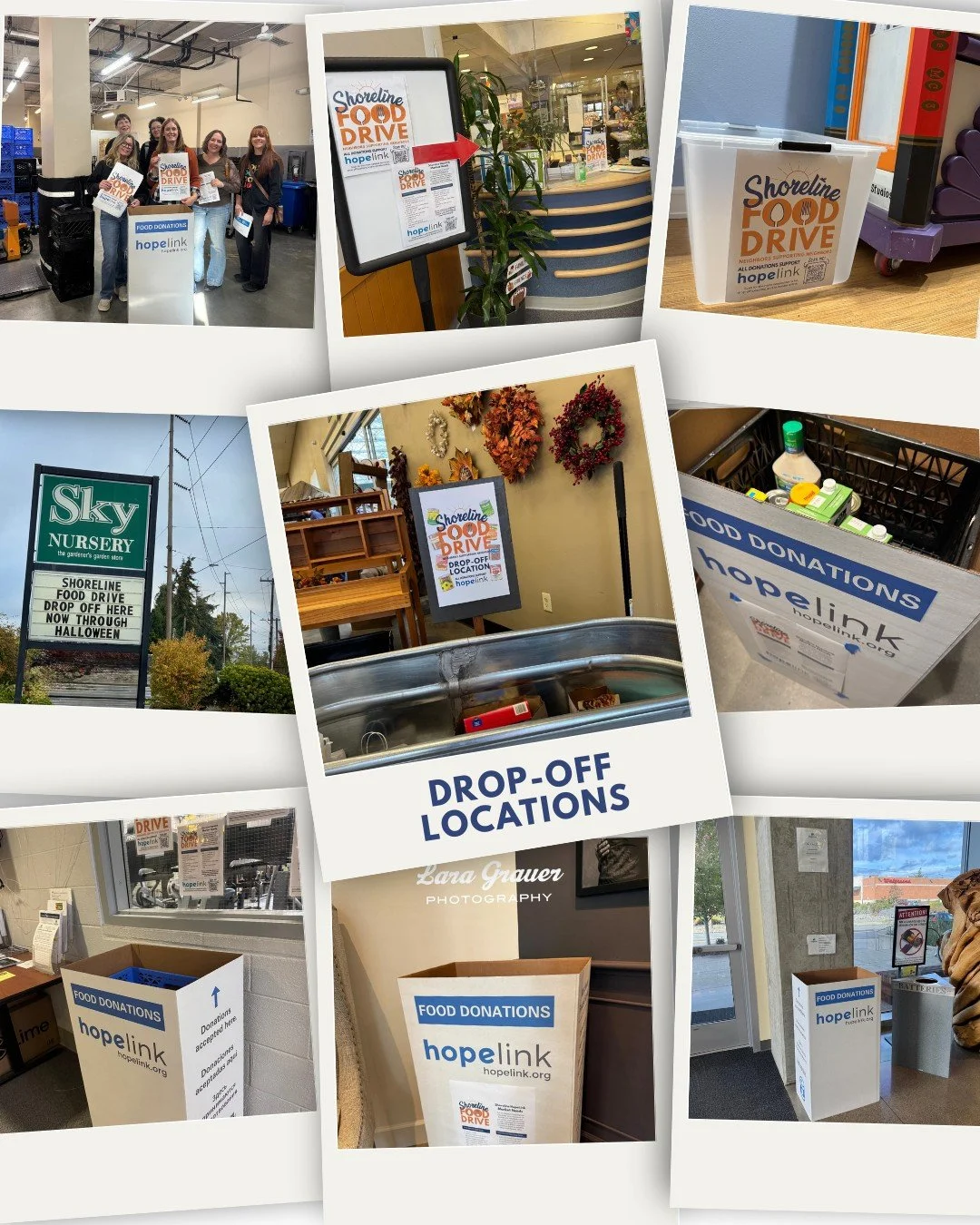🥫❤️ FINAL DAYS TO DONATE! SHORELINE FOOD DRIVE ENDS OCTOBER 31!
There's still time to make a difference for our neighbors facing food insecurity. Just a few extra items on your next grocery run can go a long way!

Throughout October, 16 amazing loca