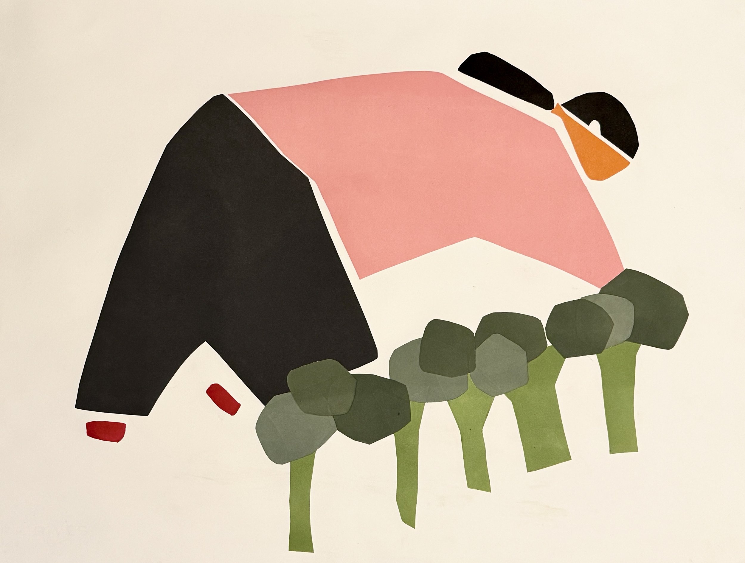 " La Campesina". Part of Los Campesino series
Monoprint 22x30"