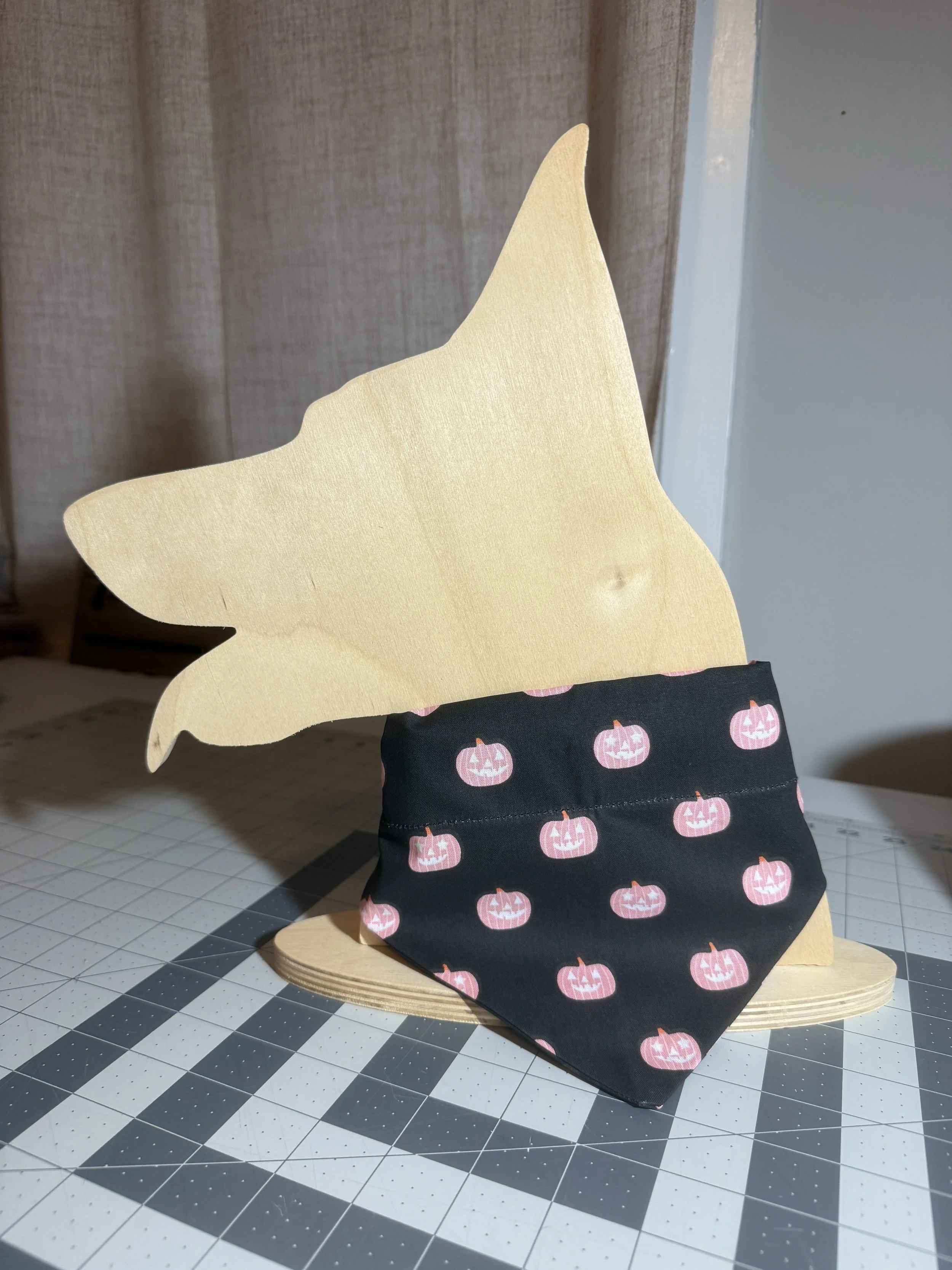 Pink Pumpkin Dog Bandana