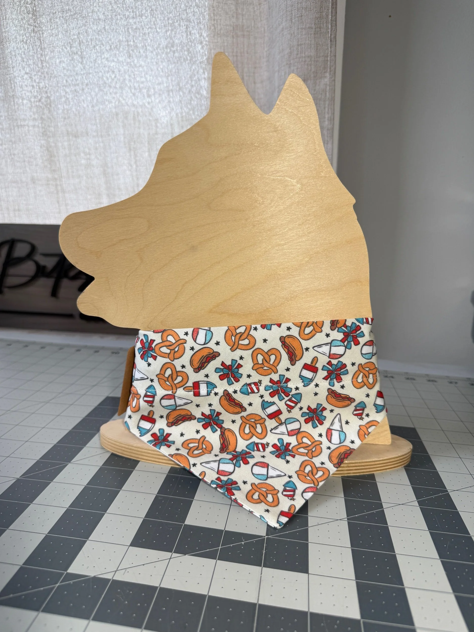 Stars and Snacks Dog Bandana