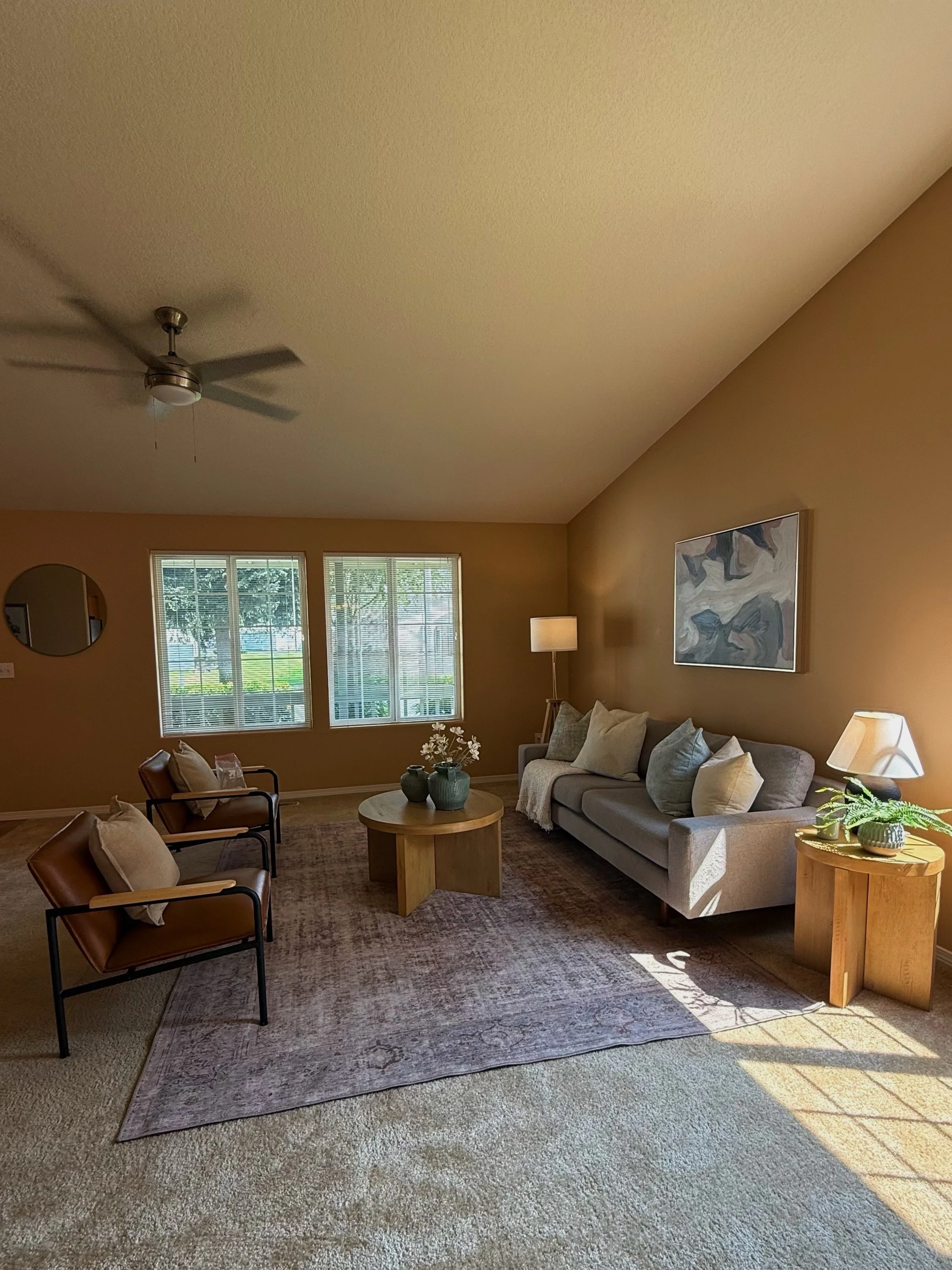 Warm neutrals, rich wood tones, and soft touches of blue set the tone for this stage. We loved bringing these elements together to complement the home&rsquo;s character, and are so excited to see it now pending!

Staging: @olivejanestaging 
Listed By