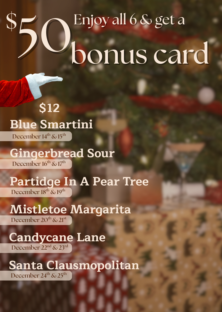 Christmas Feature Cocktails
