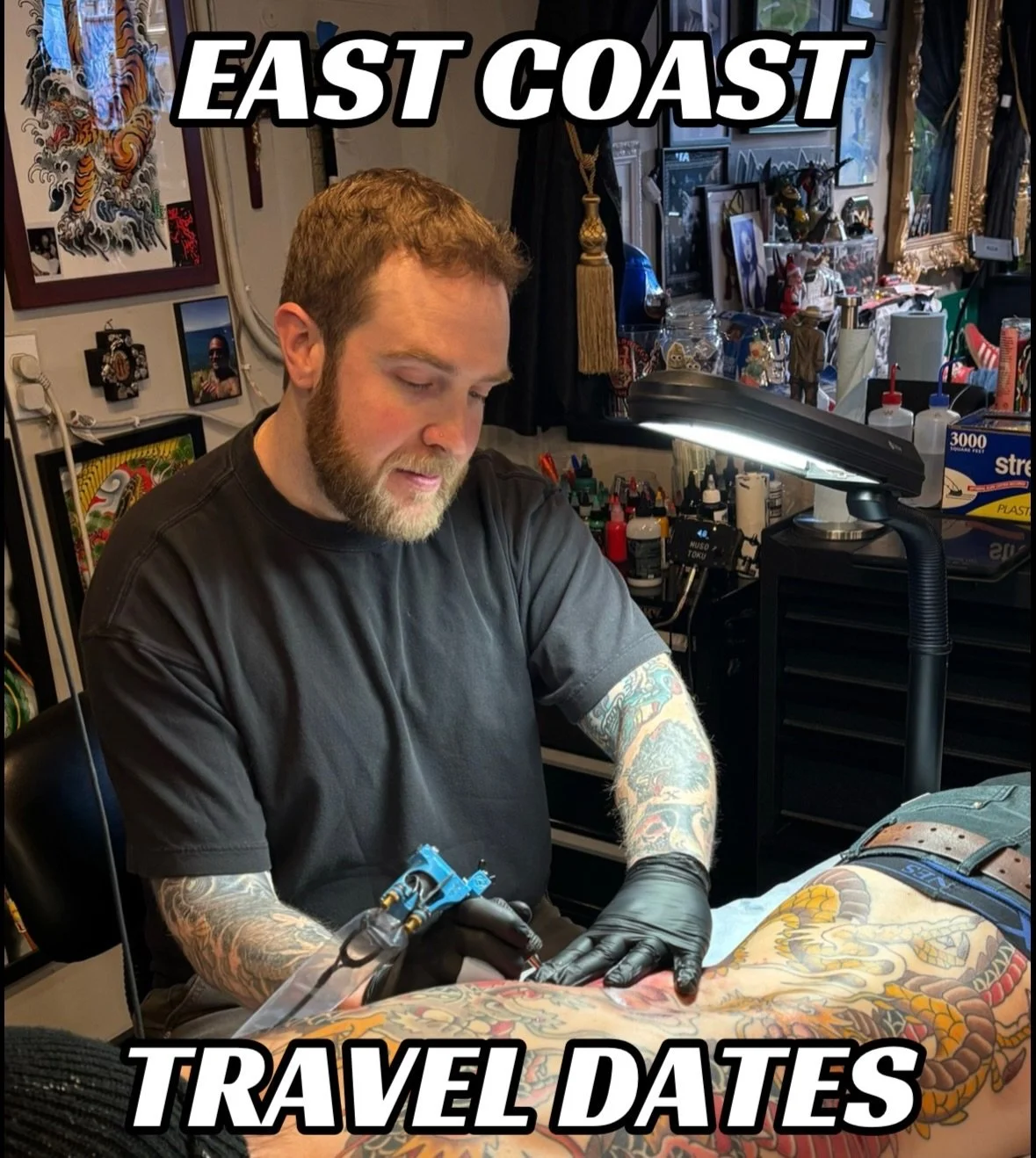 I&rsquo;m heading out east and very excited to be sitting in at some great shops. I have limited appointments available in the following cities. DM or email me if you&rsquo;d like to get tattooed! 

JUNE 1st - Danvers, MA @northshoretattooco 

JUNE 5