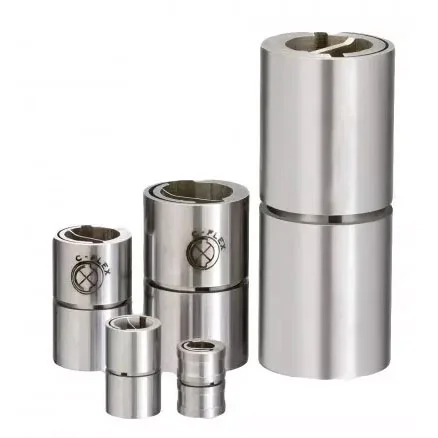 Korf flexure bearings used to provide zero-friction, zero-stiction movement for precise cartridge tracking.