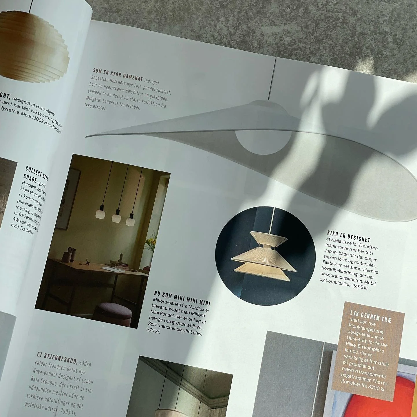 Kiku Pendant for @frandsencom mentioned in the latest issue of @bobedredk magazine✨